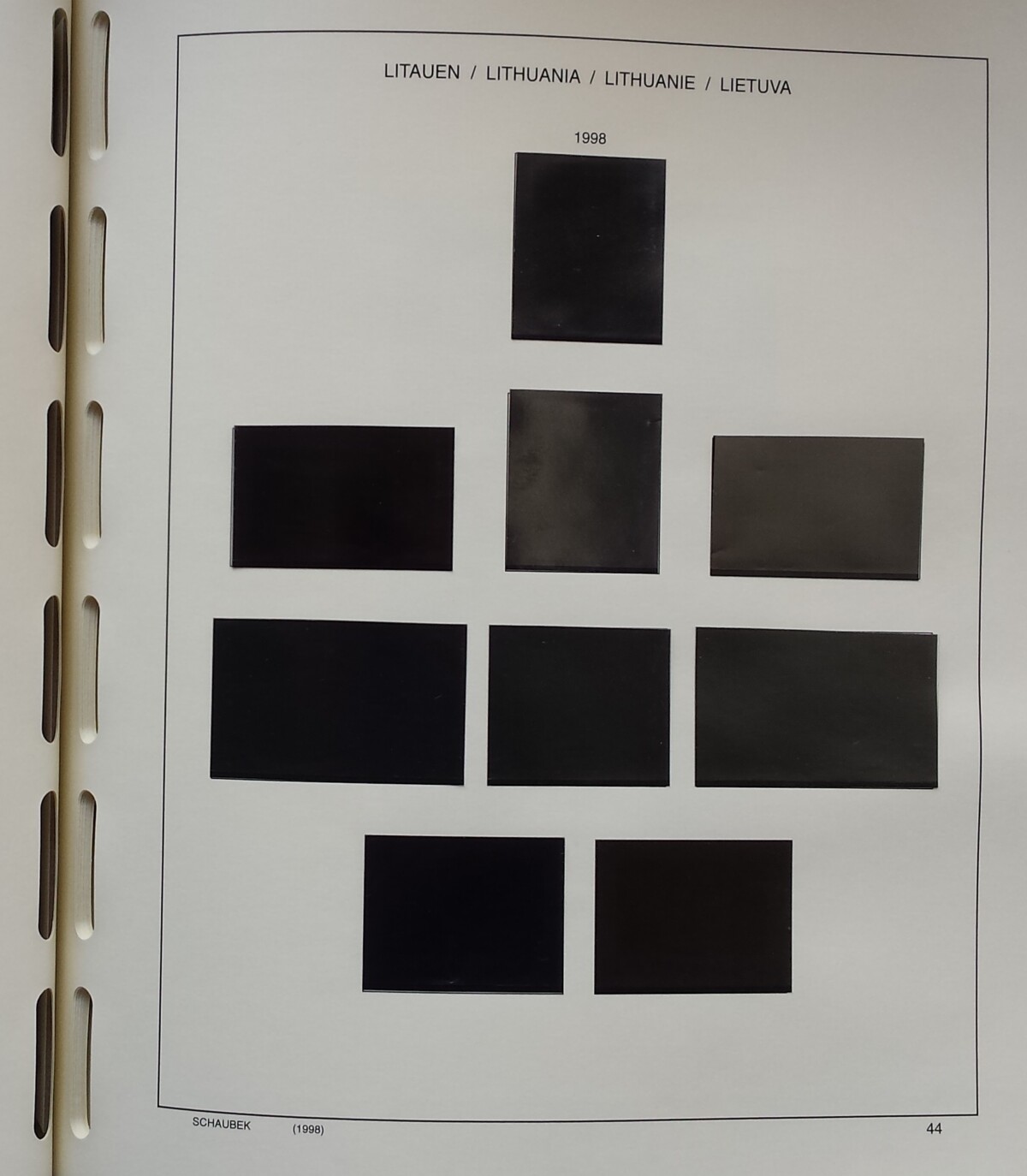 SCHAUBEK albumas Lietuvos pašto ženklams (1918-1940 ir 1990-2009)
