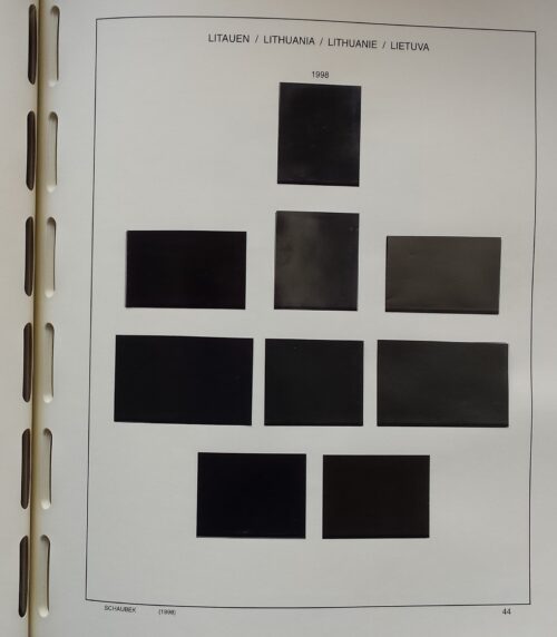 SCHAUBEK albumas Lietuvos pašto ženklams (1918-1940 ir 1990-2009)