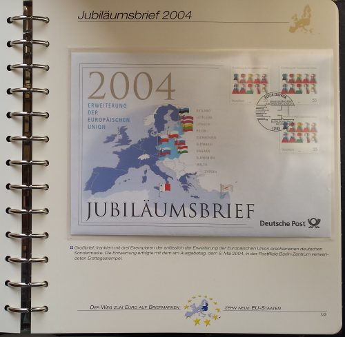 Teminė kolekcija "Euro kelias pašto ženkluose" (tame tarpe ir Lietuvos)