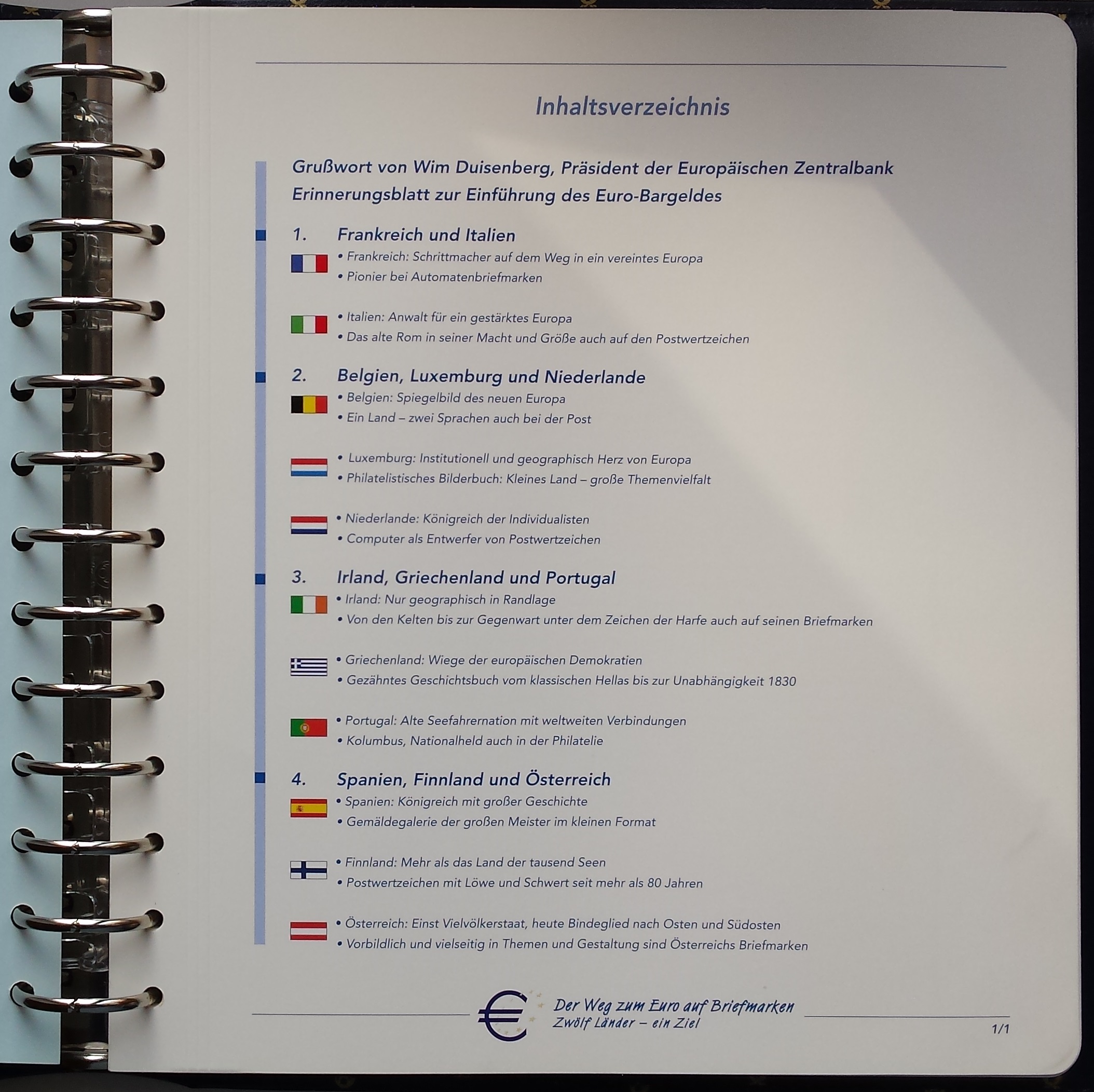 Teminė kolekcija "Euro kelias pašto ženkluose" Teminė kolekcija "Euro kelias pašto ženkluose"