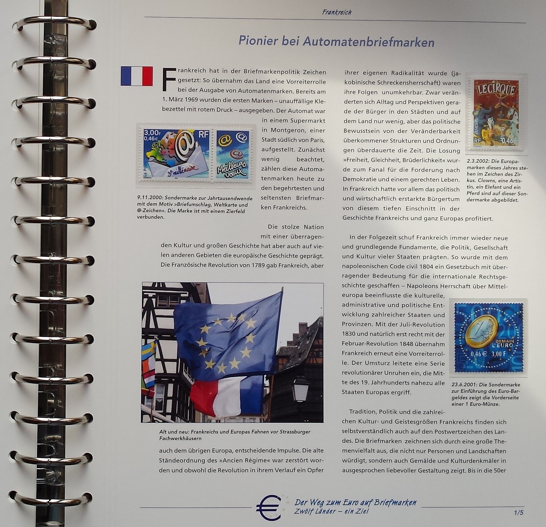 Teminė kolekcija "Euro kelias pašto ženkluose" Teminė kolekcija "Euro kelias pašto ženkluose"