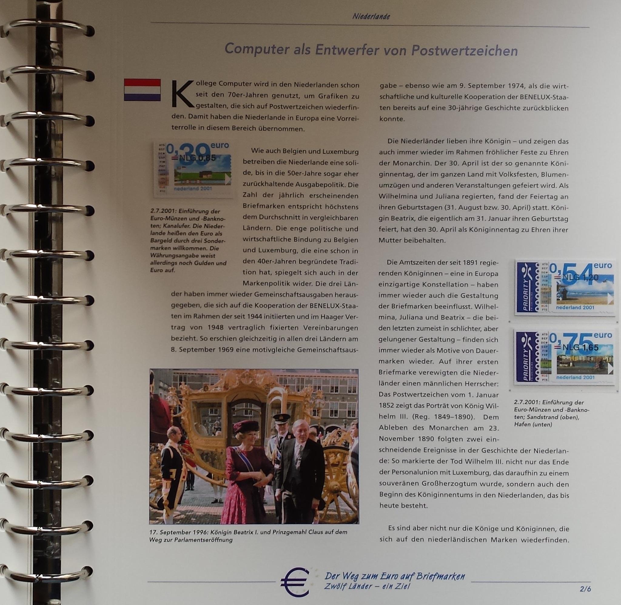 Teminė kolekcija "Euro kelias pašto ženkluose" Teminė kolekcija "Euro kelias pašto ženkluose"