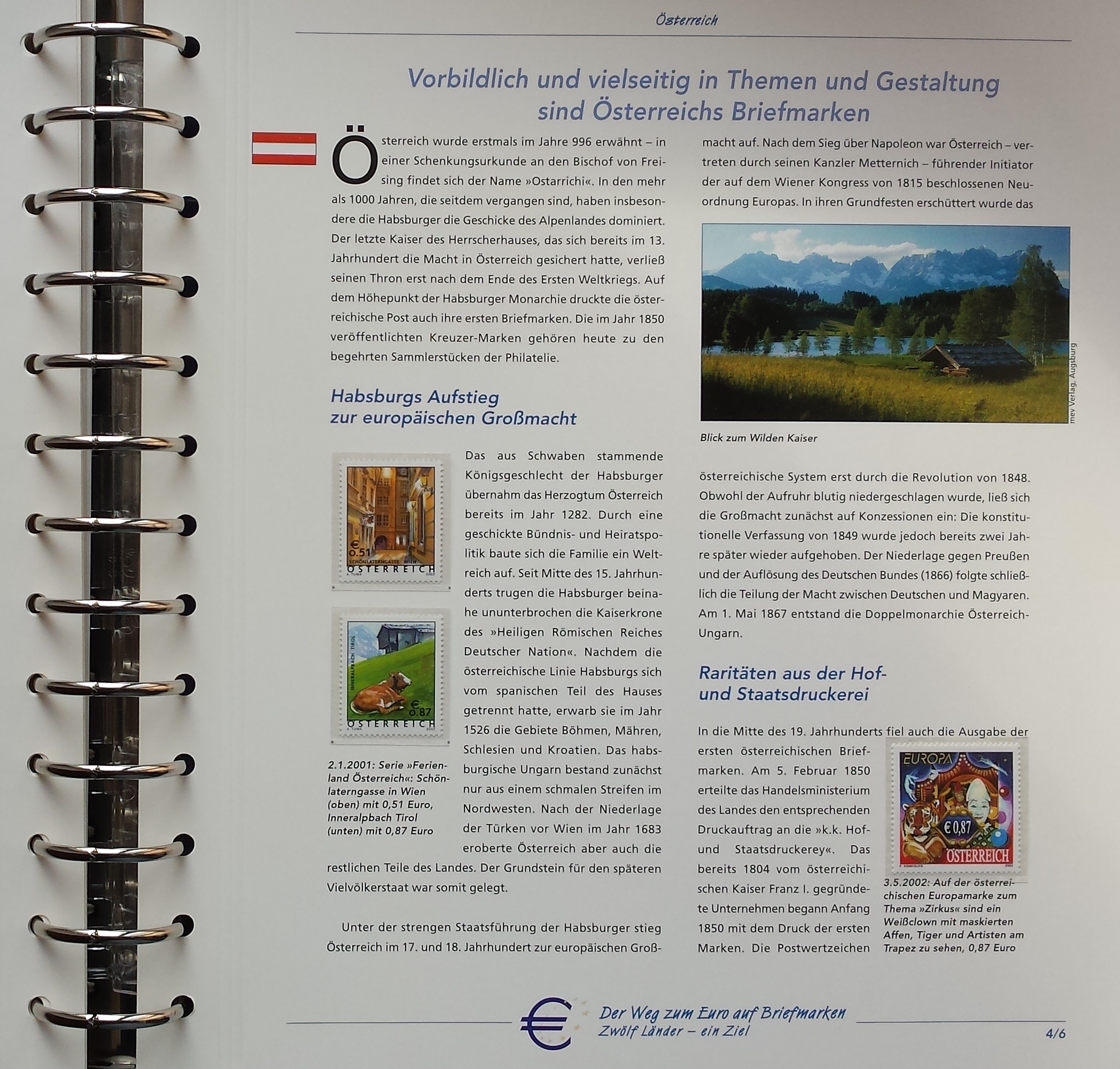 Teminė kolekcija "Euro kelias pašto ženkluose" Teminė kolekcija "Euro kelias pašto ženkluose"