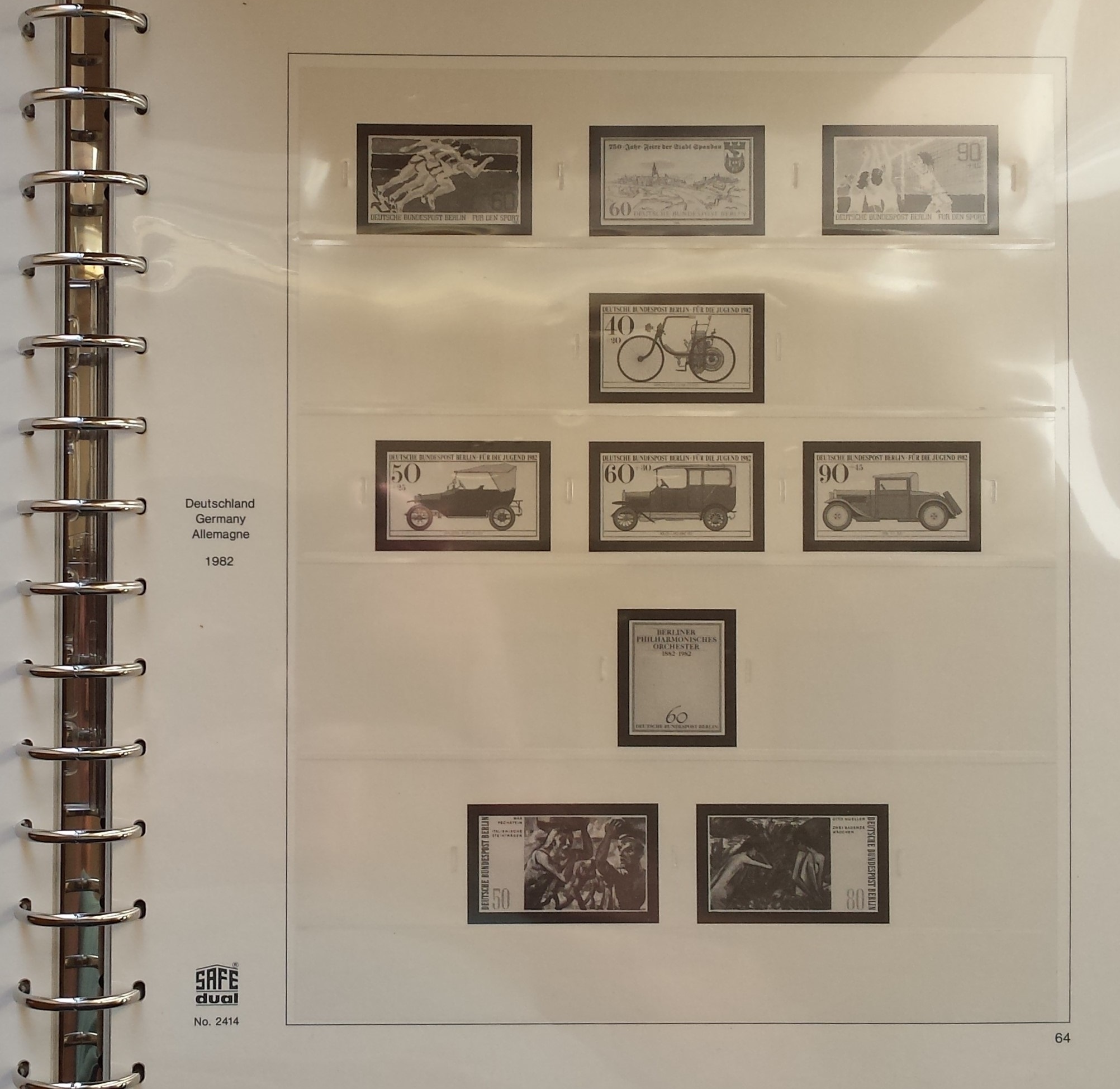 SAFE albumas Vakarų Berlyno 1978-1990 m. pašto ženklų kolekcijai SAFE albumas Vakarų Berlyno 1978-1990 m. pašto ženklų kolekcijai