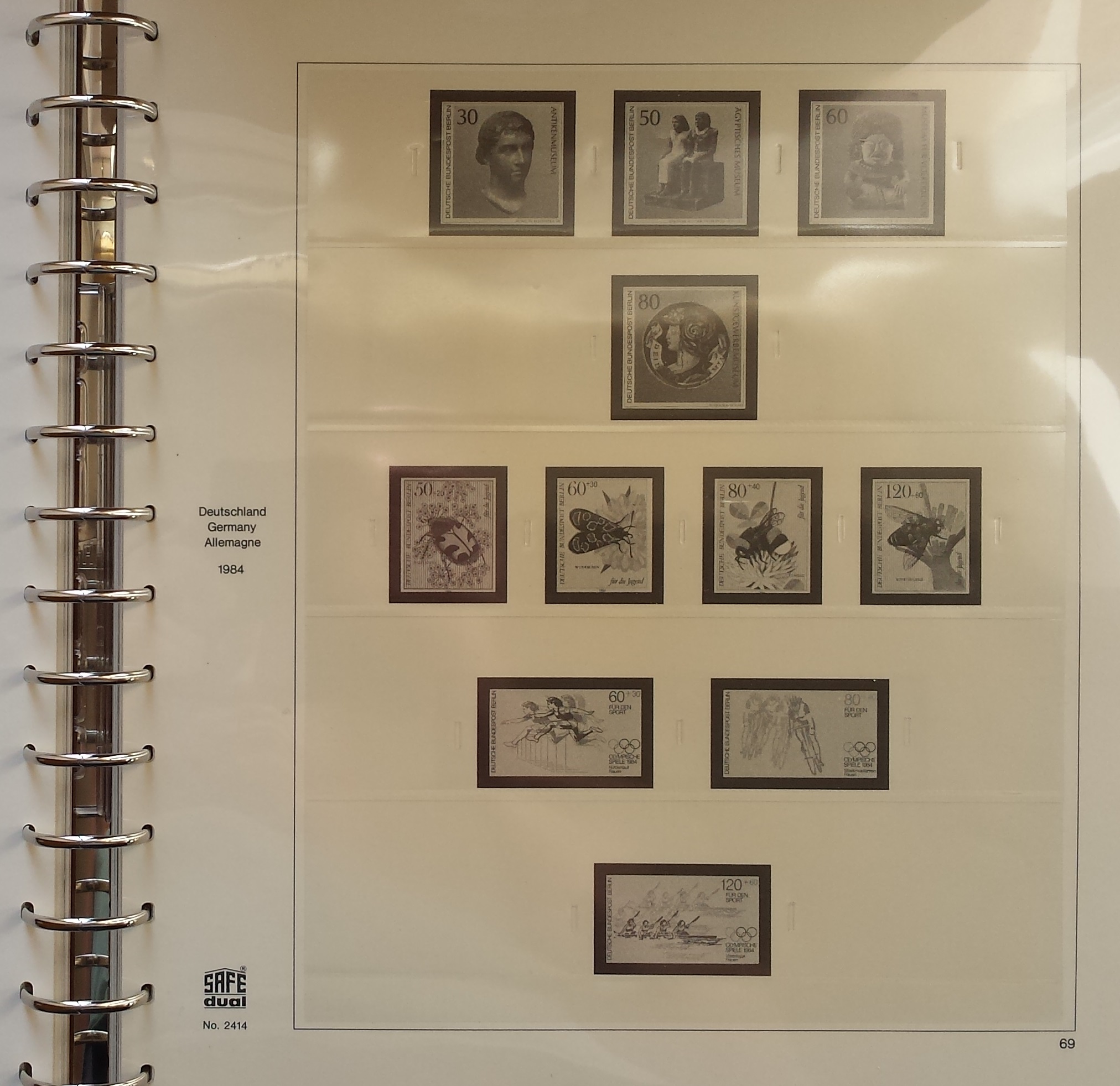 SAFE albumas Vakarų Berlyno 1978-1990 m. pašto ženklų kolekcijai SAFE albumas Vakarų Berlyno 1978-1990 m. pašto ženklų kolekcijai
