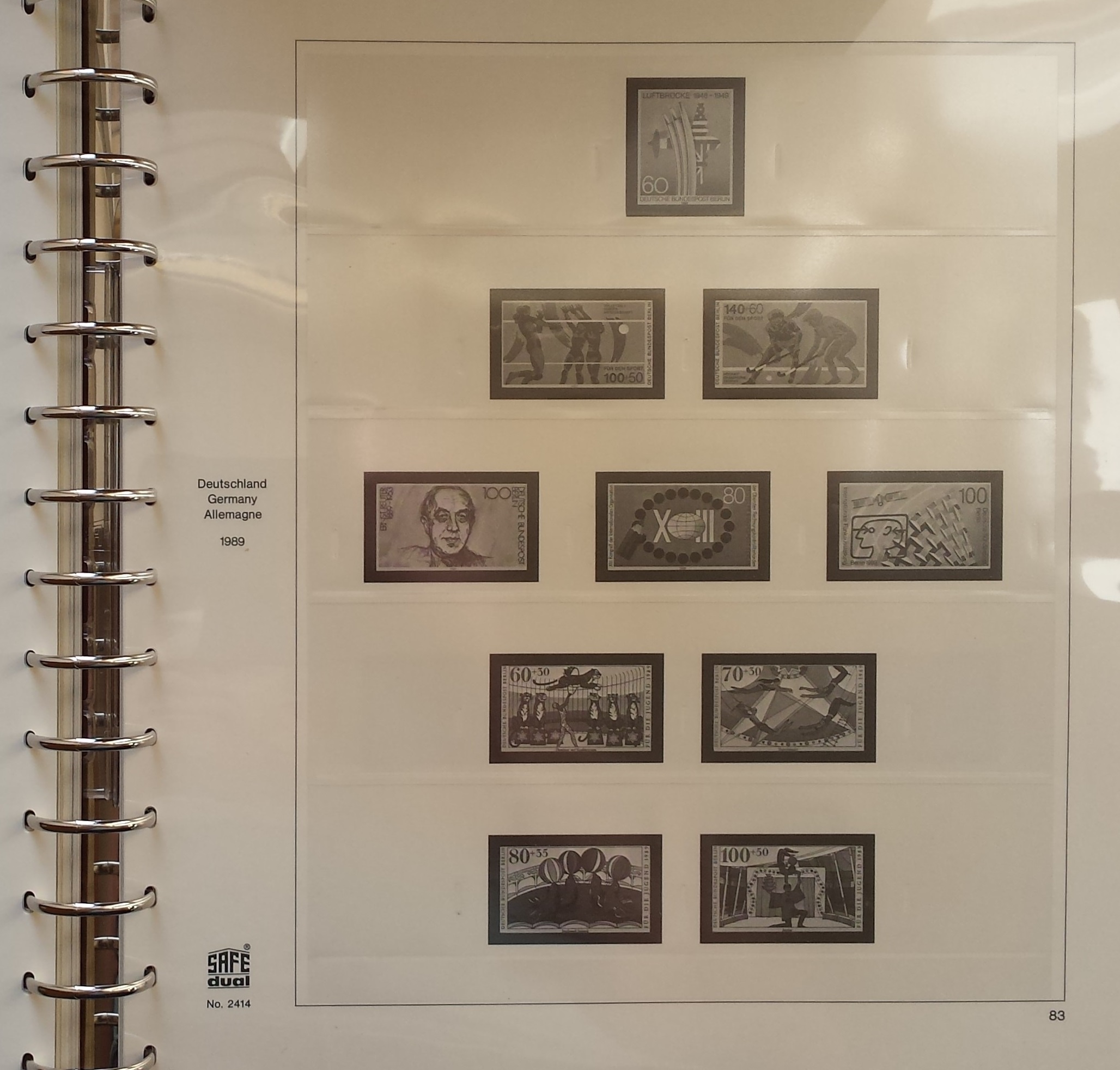 SAFE albumas Vakarų Berlyno 1978-1990 m. pašto ženklų kolekcijai SAFE albumas Vakarų Berlyno 1978-1990 m. pašto ženklų kolekcijai