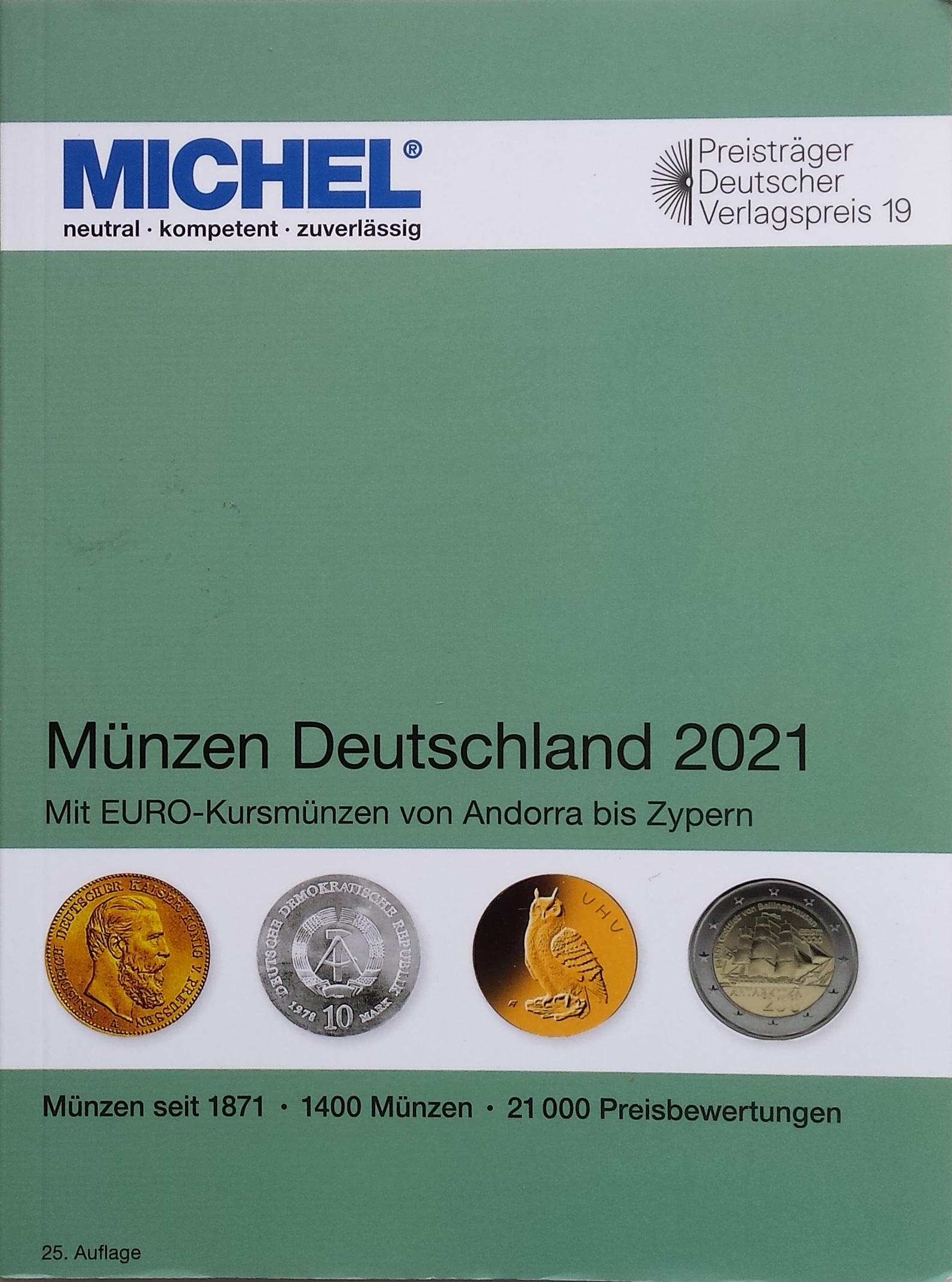 Vokietijos monetų 2021 m. katalogas MICHEL (25 leidimas) Vokietijos monetų 2021 m. katalogas MICHEL (25 leidimas)