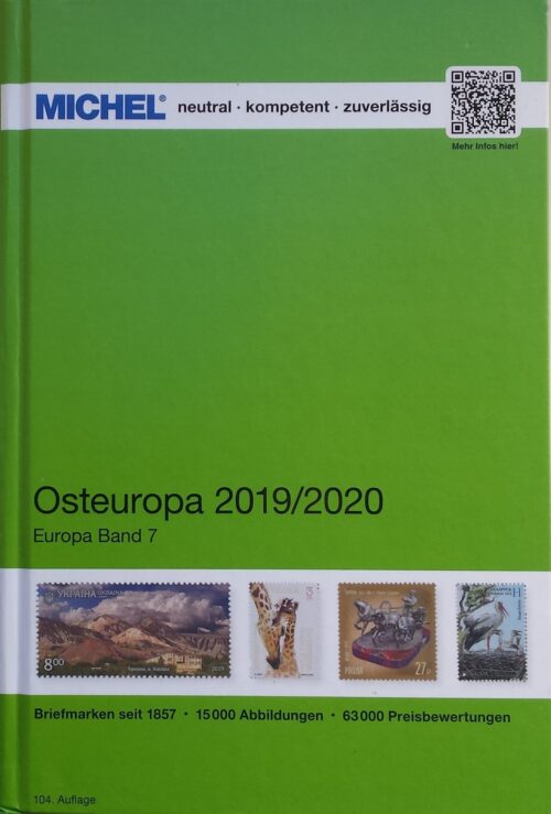 Rytų Europos valstybių pašto ženklų katalogas MICHEL 2019/2020 m. (104 leidimas)