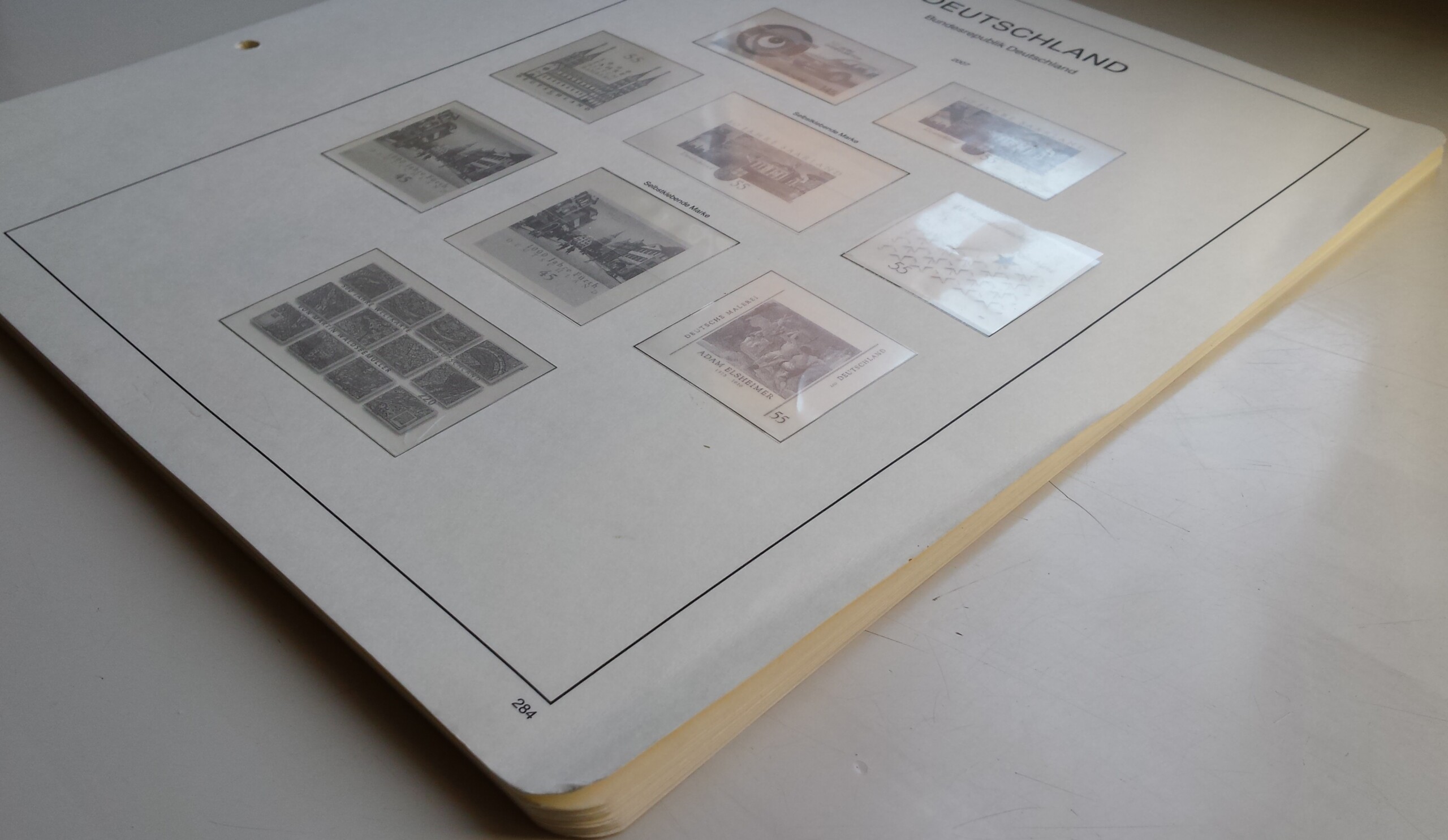 Vokietijos Federacinė Respublika (VFR), 2007-2008 m. iliustruoti albumo lapai