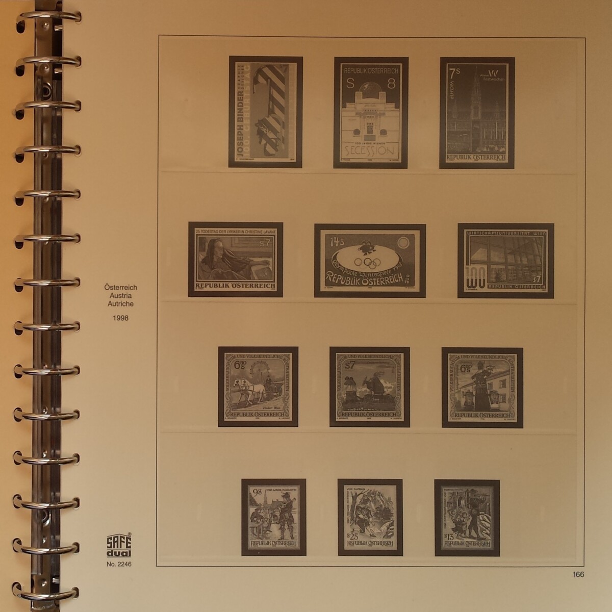 Albumas SAFE 1998-2004 m. Austrijos pašto ženklams