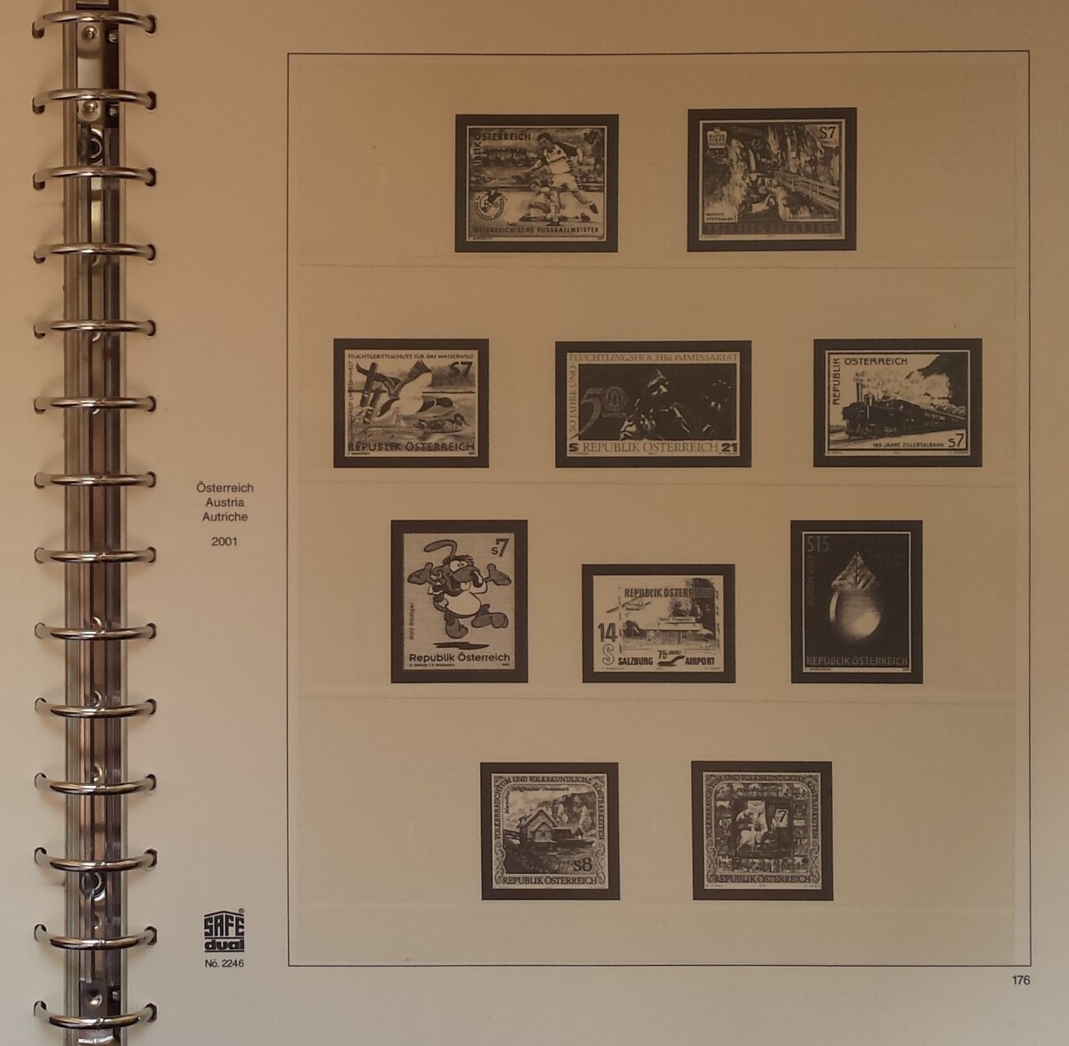 Albumas SAFE 1998-2004 m. Austrijos pašto ženklams