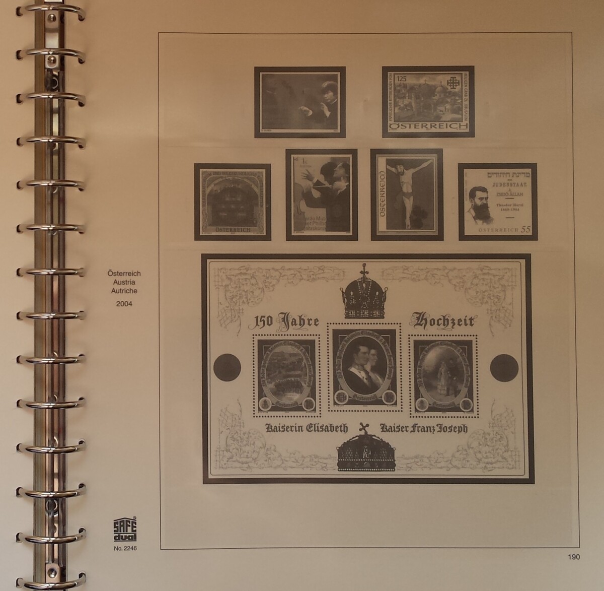 Albumas SAFE 1998-2004 m. Austrijos pašto ženklams