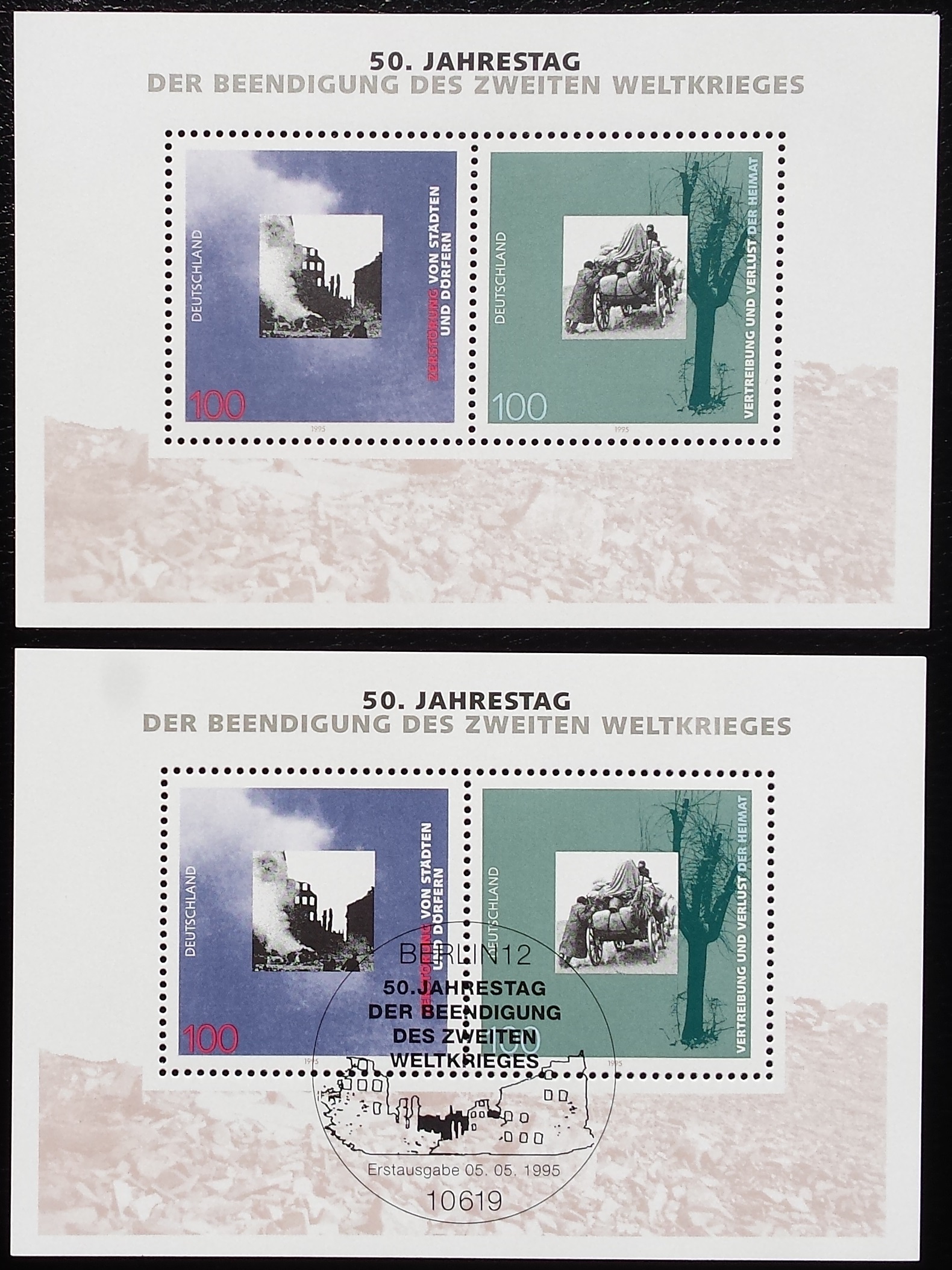 Vokietija, blokas Nr. 31, MiNr 1794-1795 MNH**/Used (O)