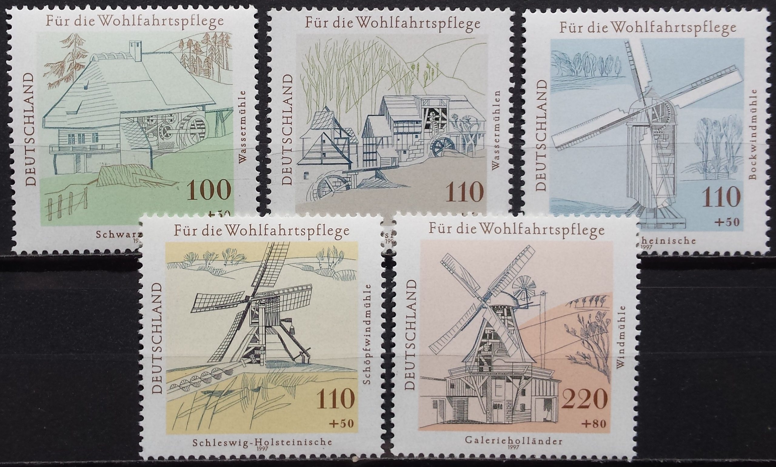 Vokietija, pilna serija MiNr 1948-1952 MNH**
