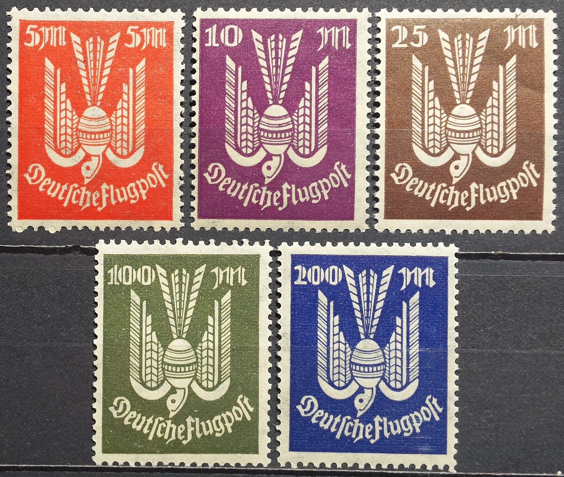 Vokietijos Reichas, pilna serija MiNr 263-267 MNH**