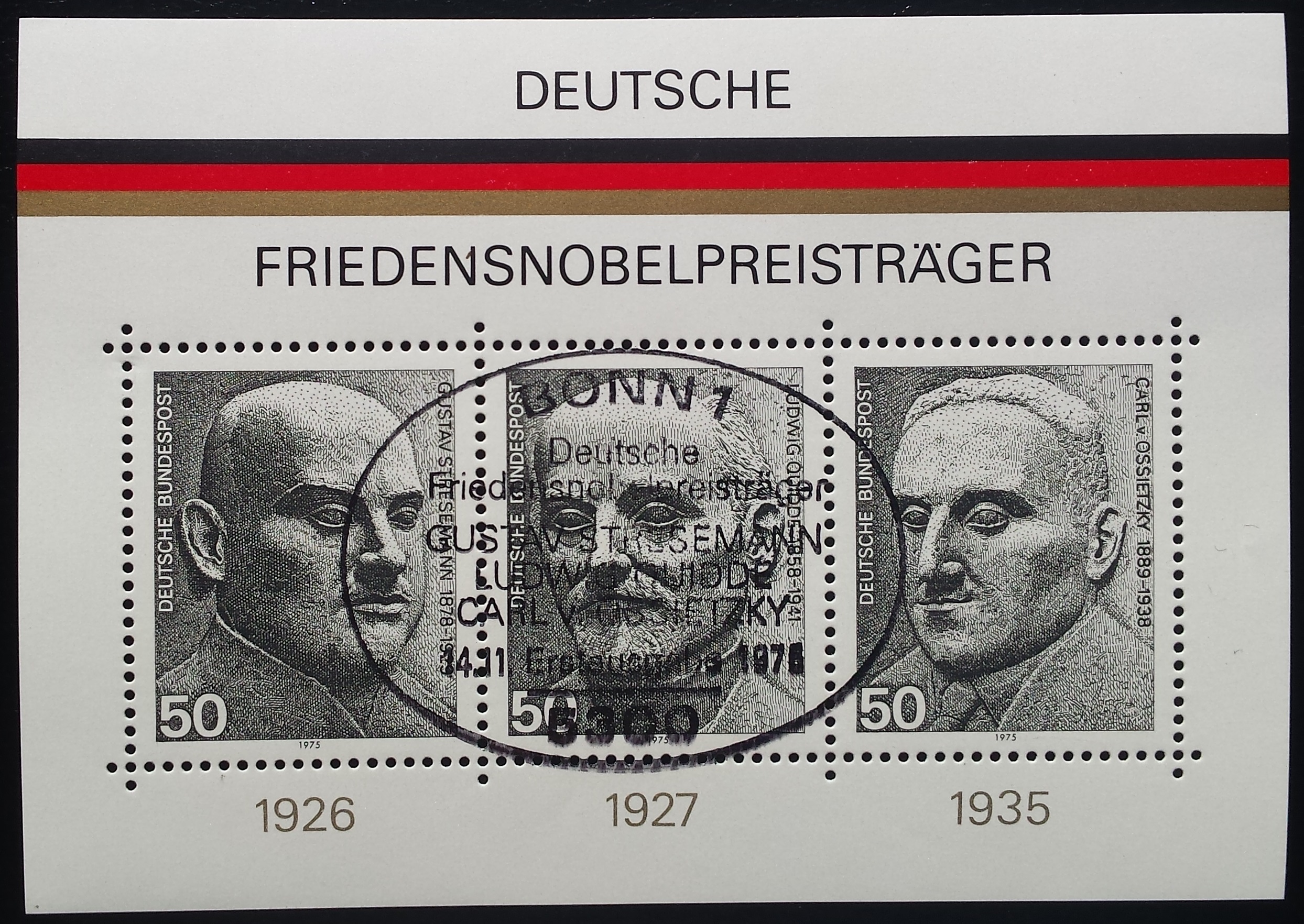 Vokietija. Blokas Nr 11, MiNr 871-873 Used (O)