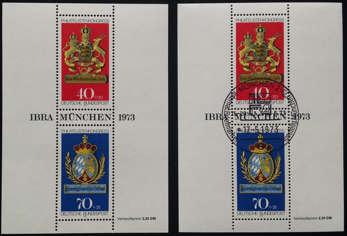 Vokietija. Blokas 9, MiNr 766-767 MNH**/Used (O)