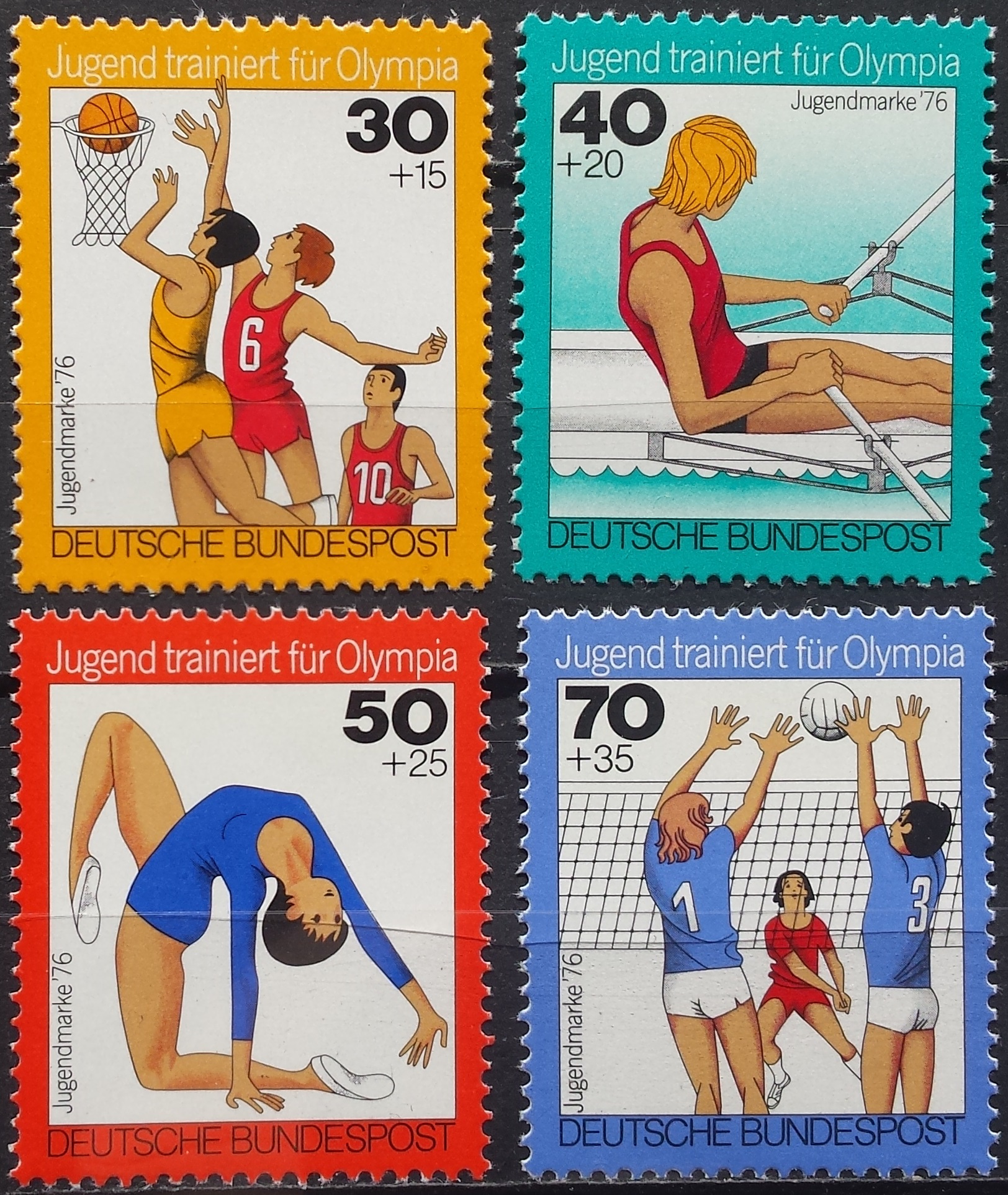 Vokietija, pilna serija, MiNr 882-885 MNH**