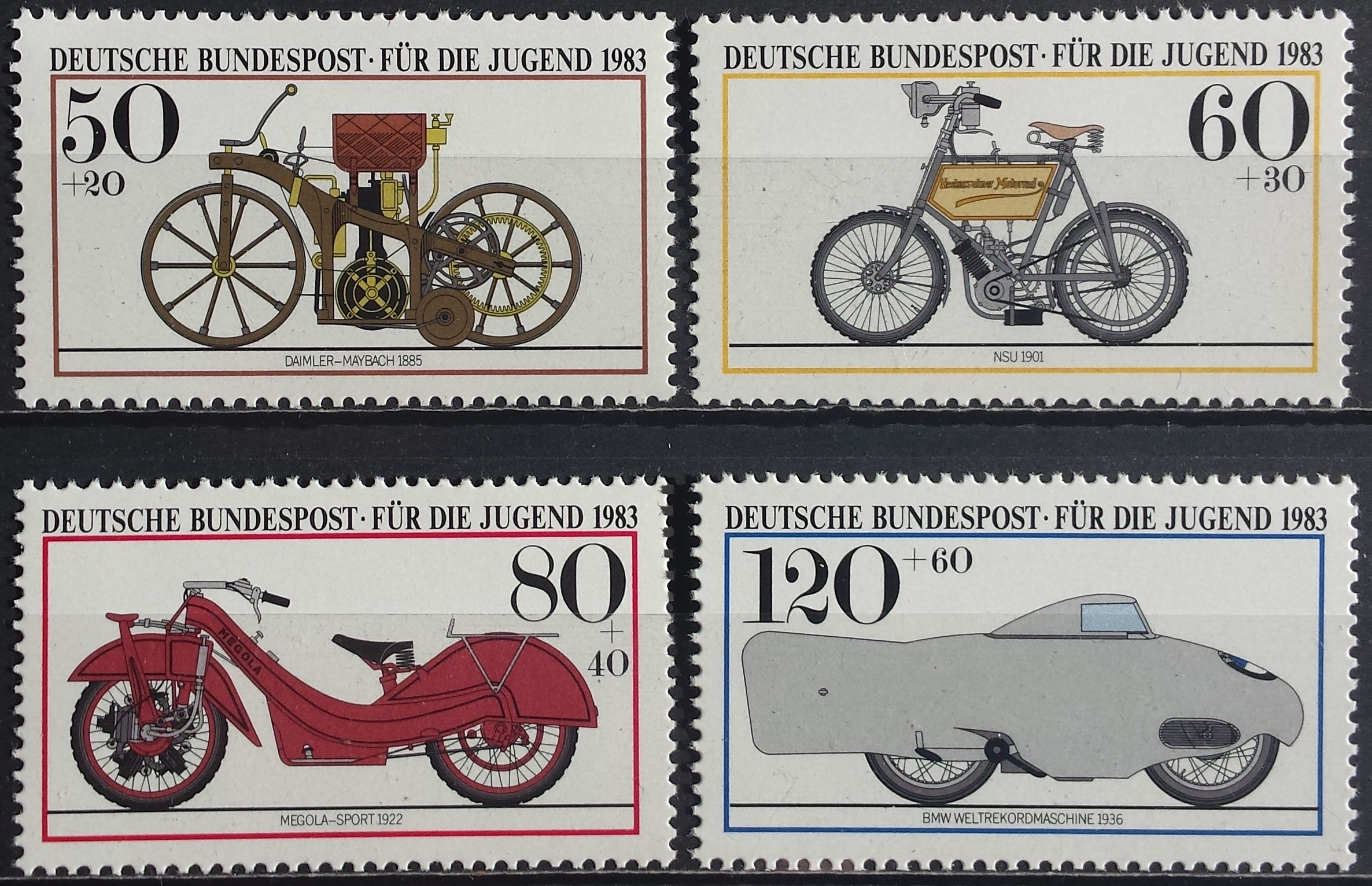 Vokietija, pilna serija, MiNr 1168-1171 MNH**
