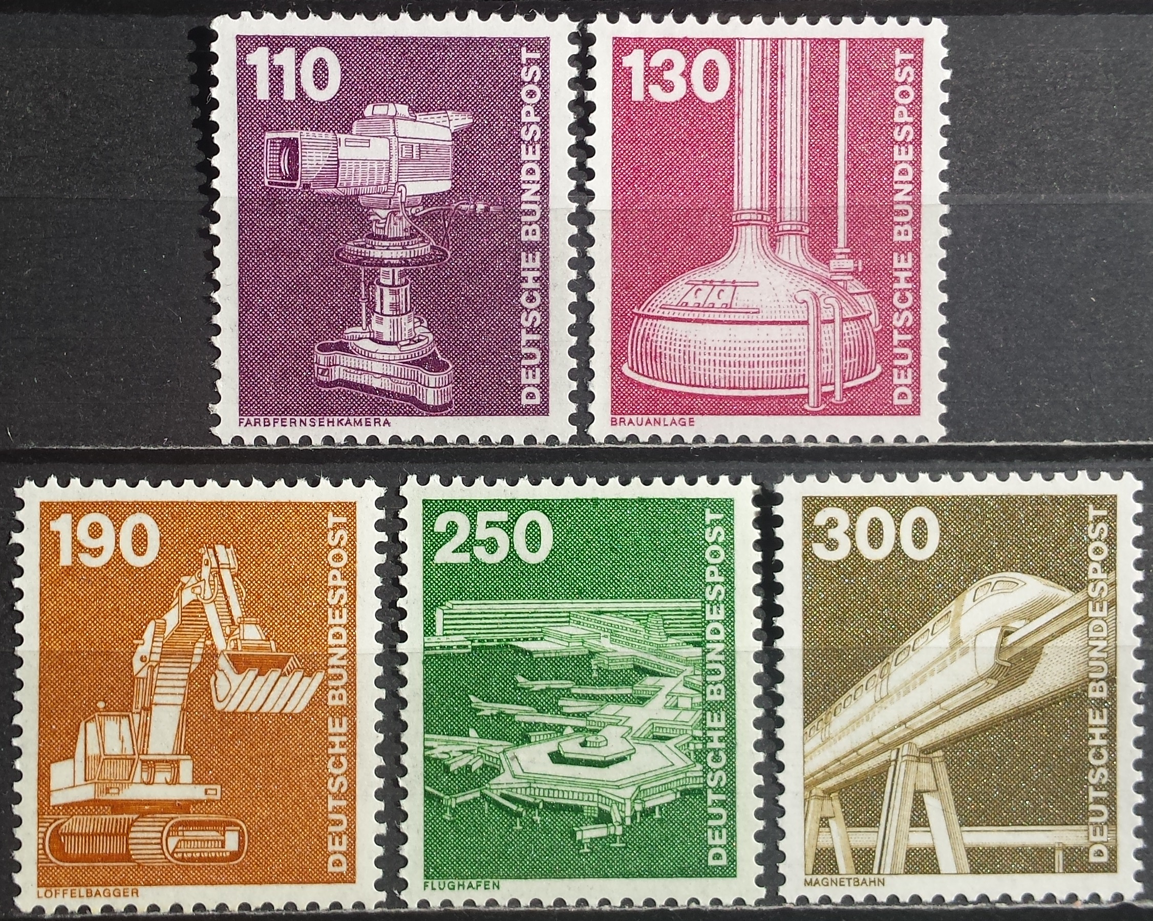 Vokietija, pilna serija, MiNr 1134-1138 MNH**