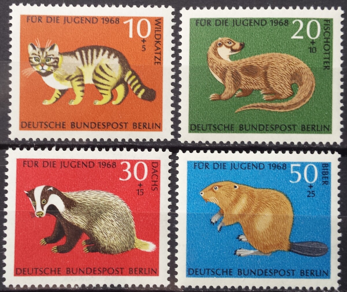 Vokietija, Vakarų Berlynas, pilna serija MiNr 316-319 MNH**