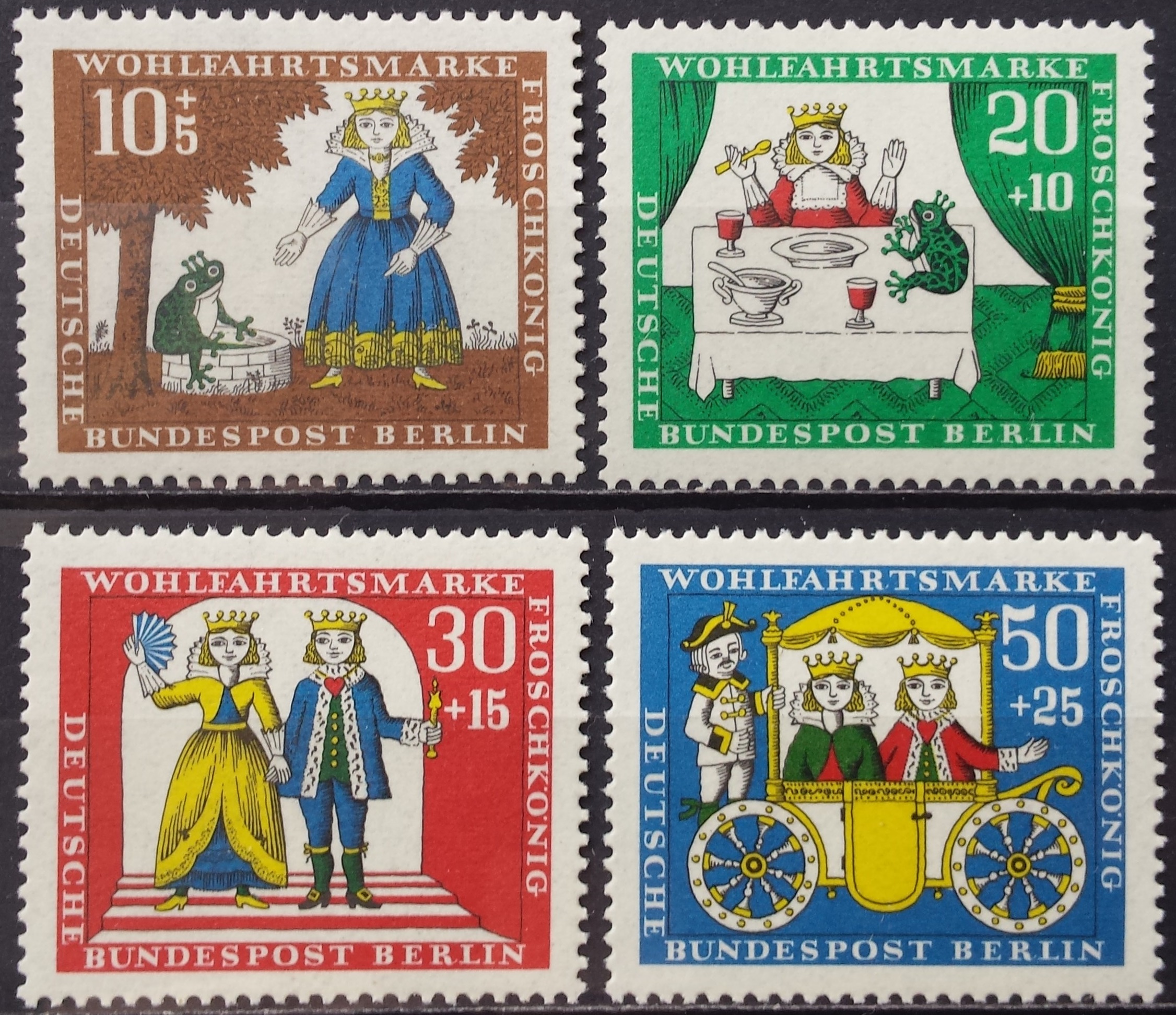 Vokietija, Vakarų Berlynas, pilna serija MiNr 295-298 MNH**