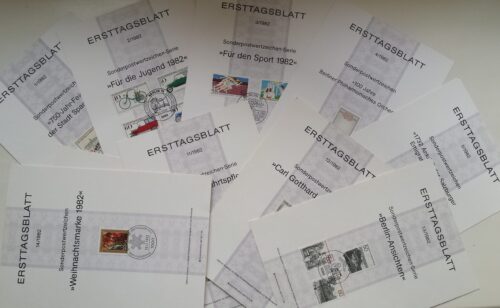 Vokietijos ir Vakarų Berlyno ETB 1982-1993 metų, virš 180vnt
