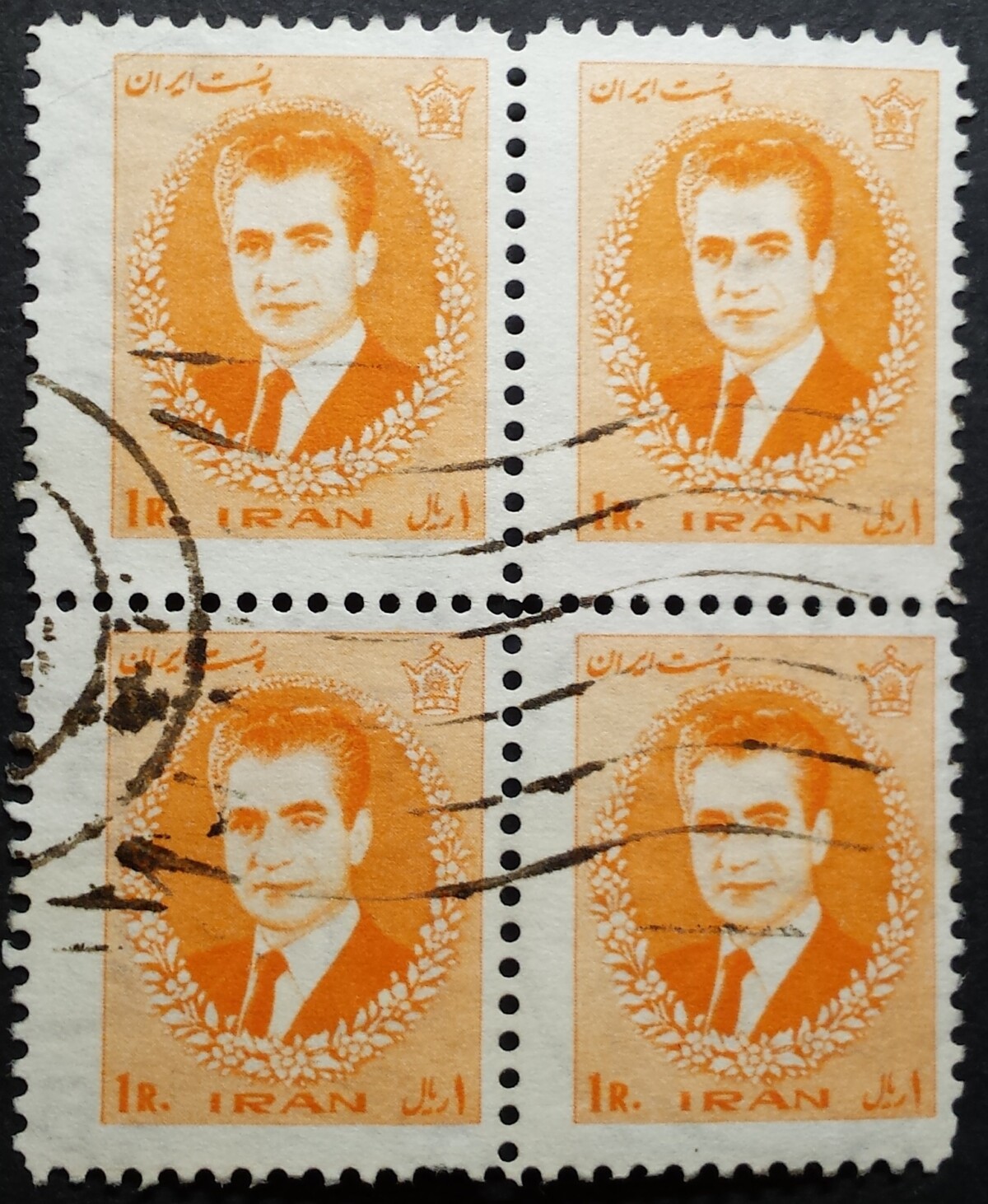 Iranas, kvartblokis iš ScNr 1376 Used (O)