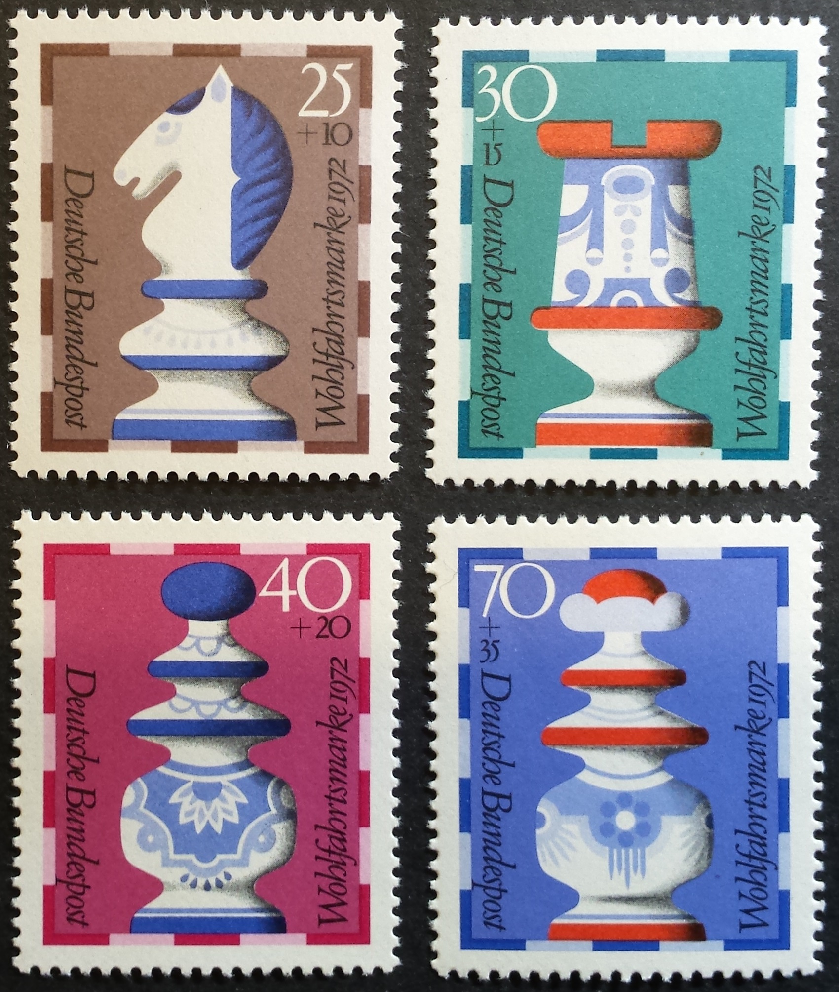 Vokietija, pilna serija, MiNr 742-745 MNH**