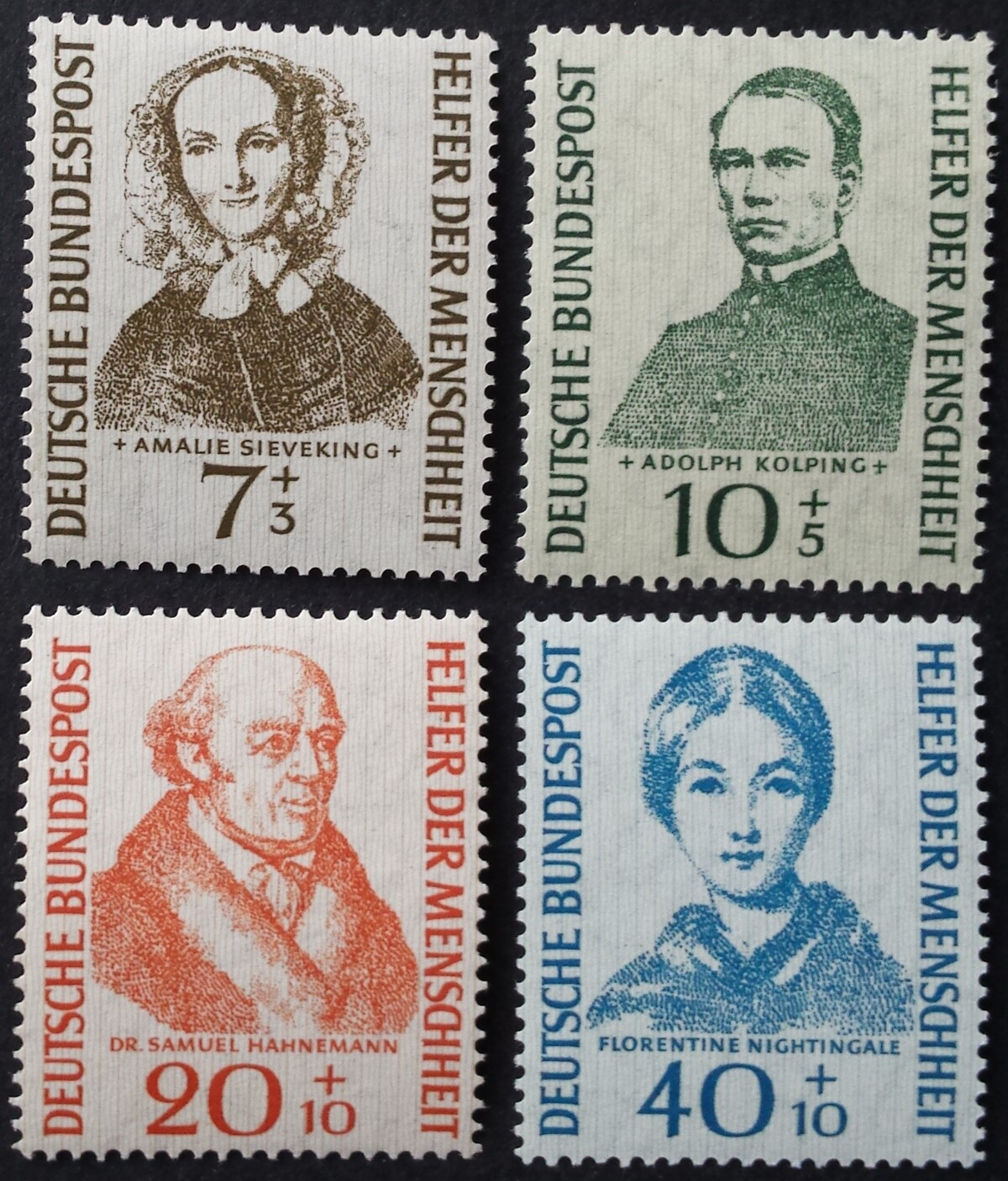 Vokietija, pilna serija MiNr 222-225 MNH**/MLH*