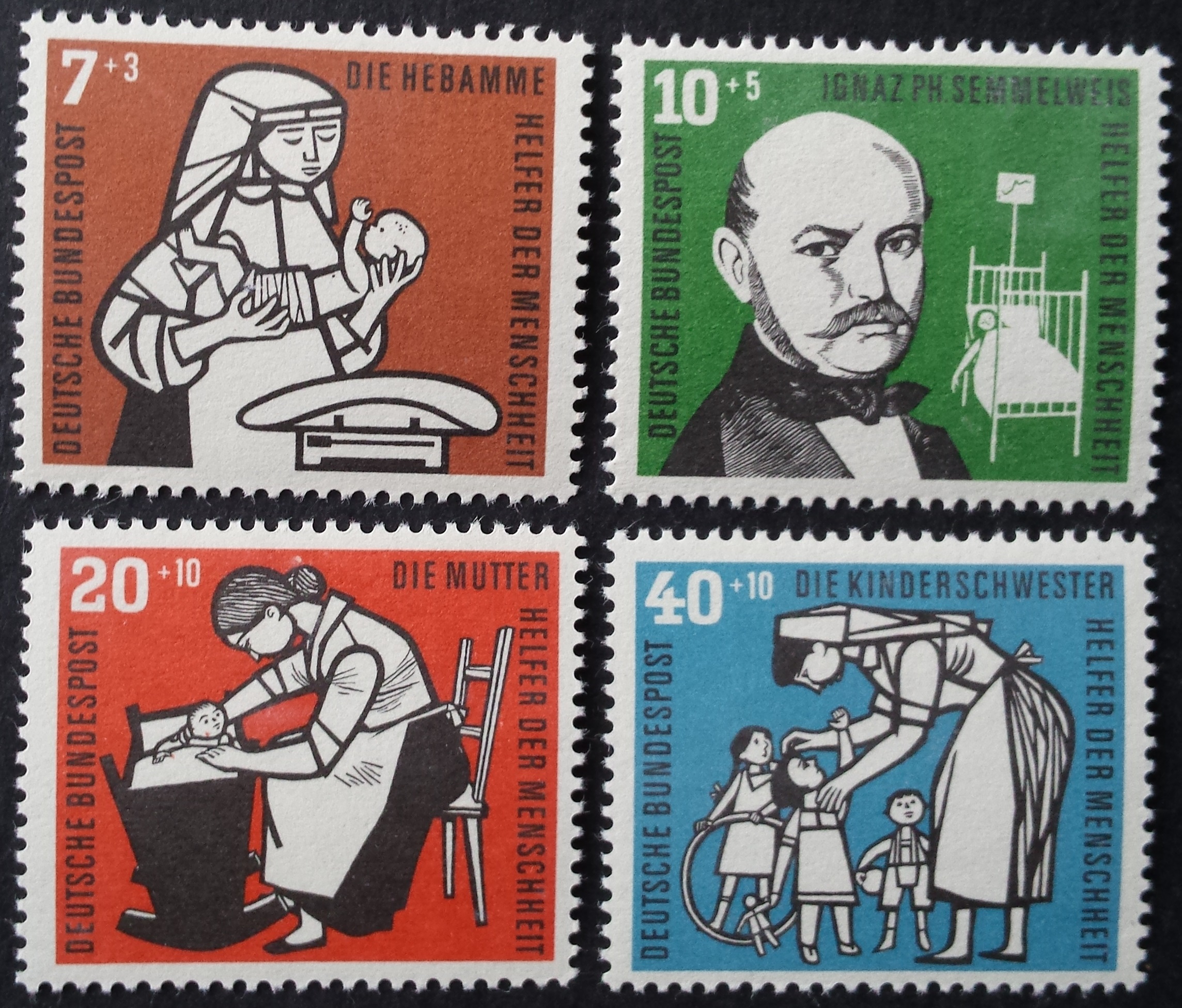 Vokietija, pilna serija MiNr 243-246 MNH**