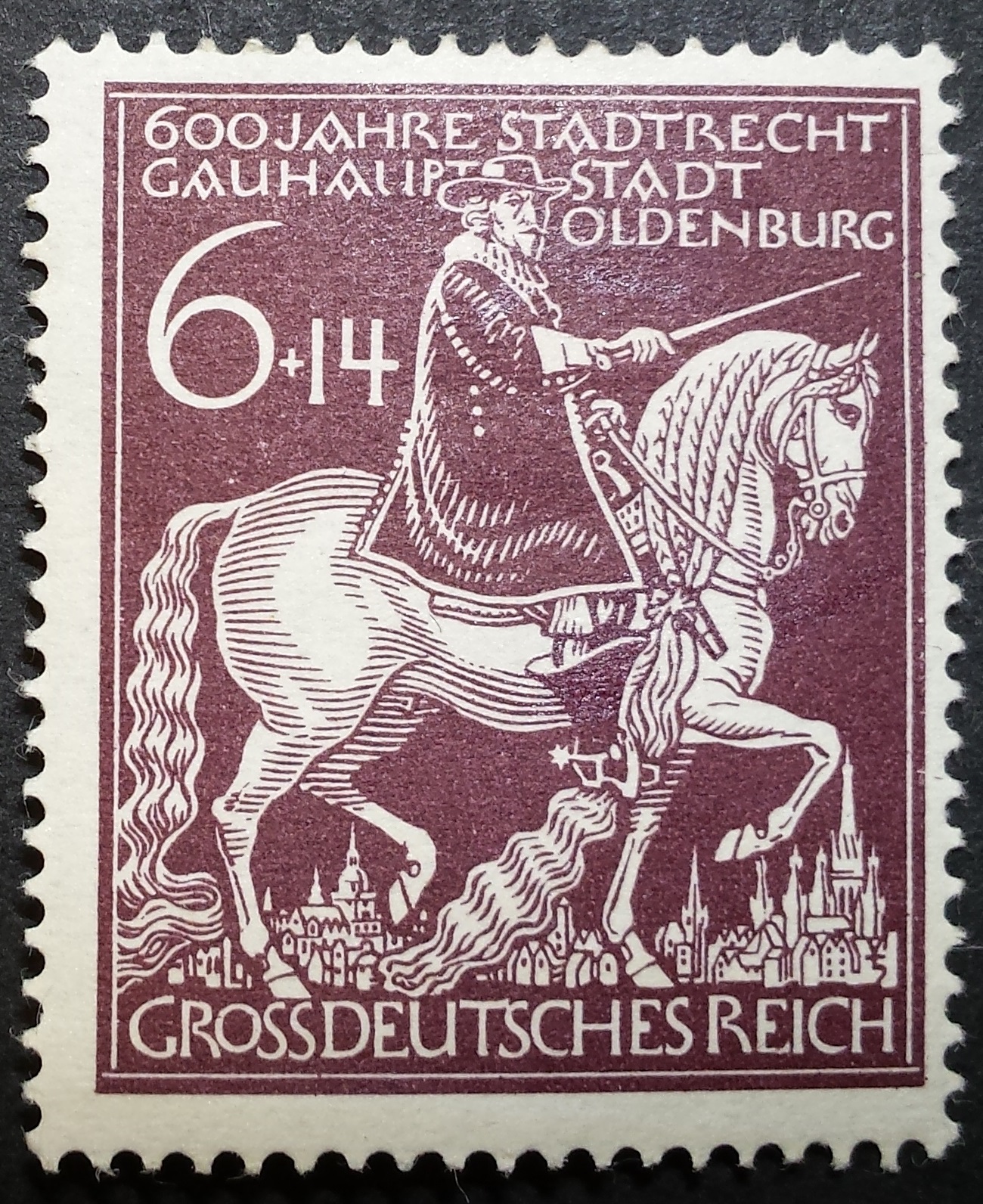 Vokietijos Reichas, MiNr 907 MH* ("abartinis")