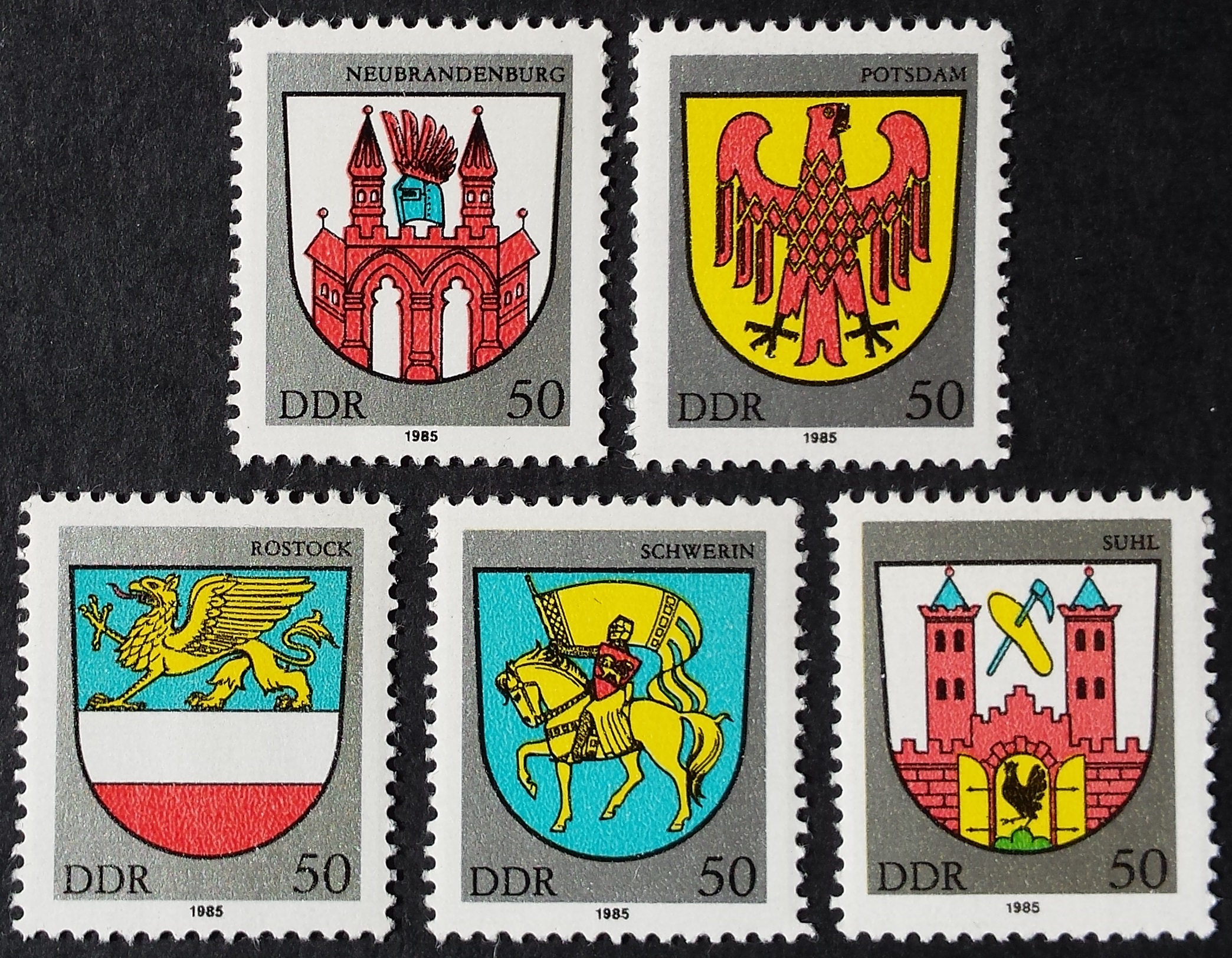 Vokietijos Demokratinė Respublika (VDR), pilna serija MiNr 2934-2938 MNH**