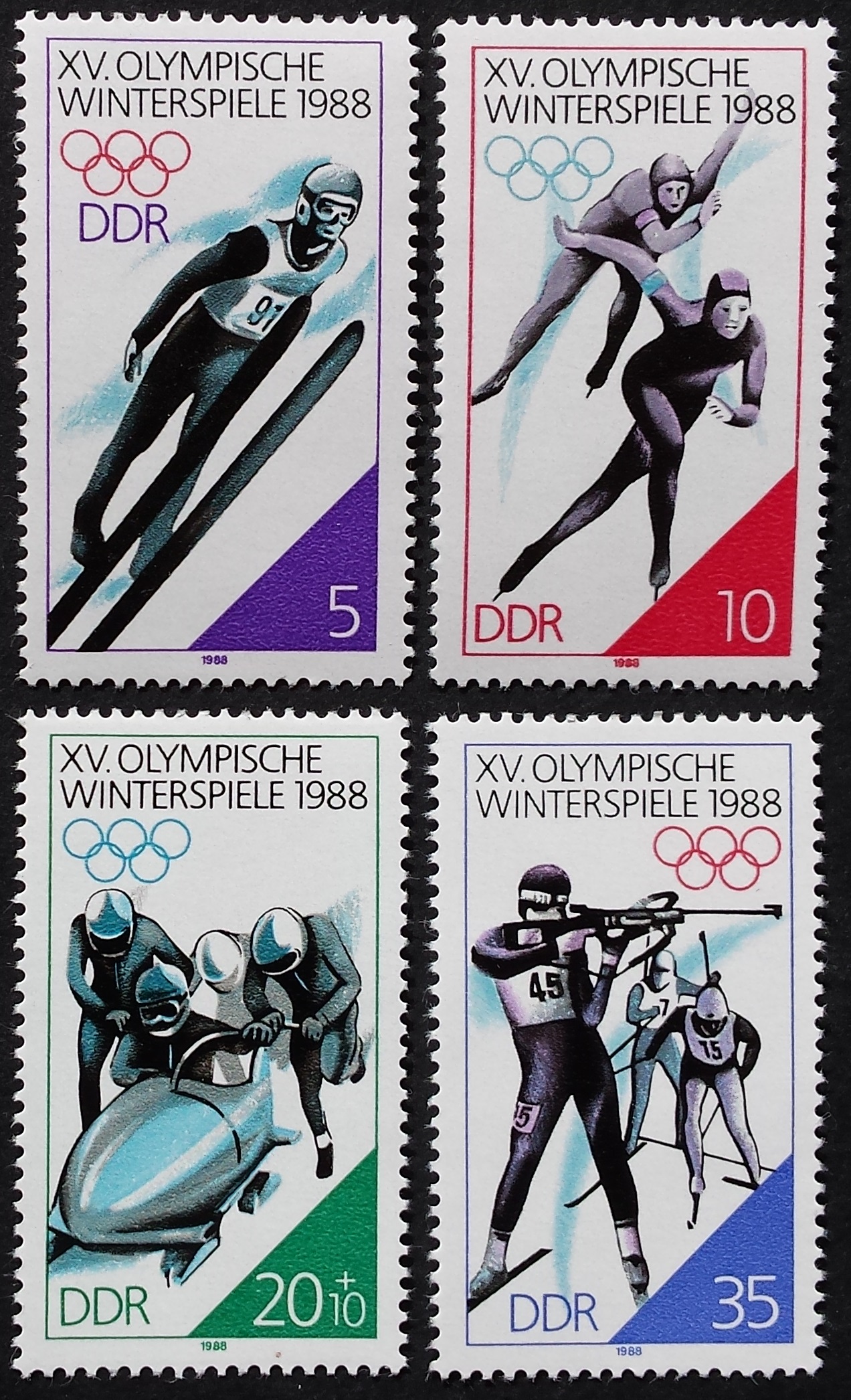 Vokietijos Demokratinė Respublika (VDR), pilna serija MiNr 3140-3143 MNH**