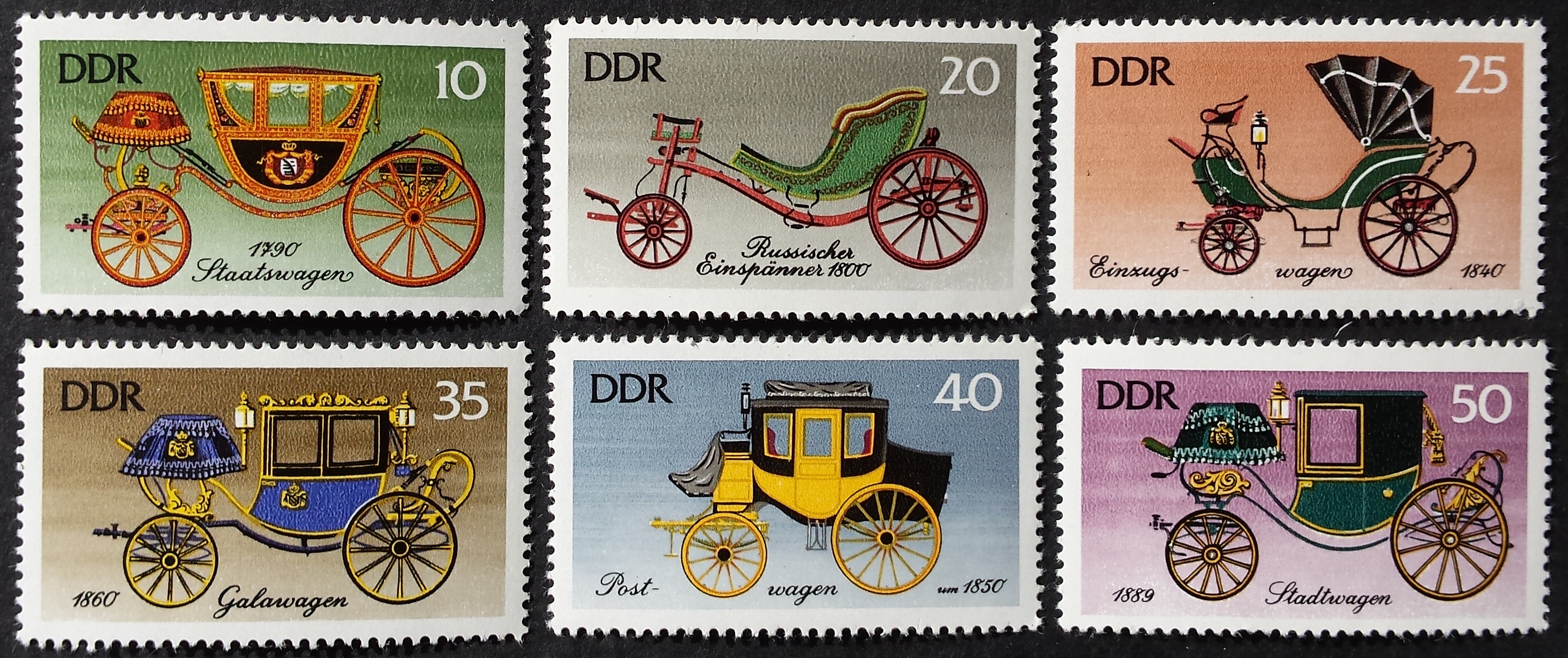 Vokietijos Demokratinė Respublika (VDR), pilna serija, MiNr 2147-2152 MNH**