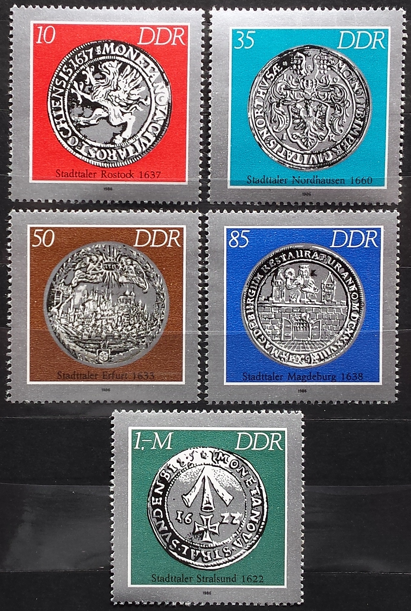 Vokietijos Demokratinė Respublika VDR, pilna serija MiNr 3040-3044 MNH**