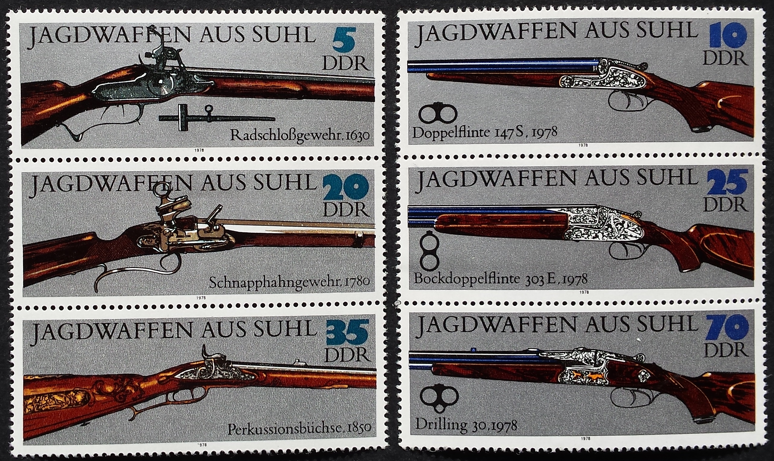 Vokietijos Demokratinė Respublika (VDR), pilna serija MiNr 2376-2381 MNH**