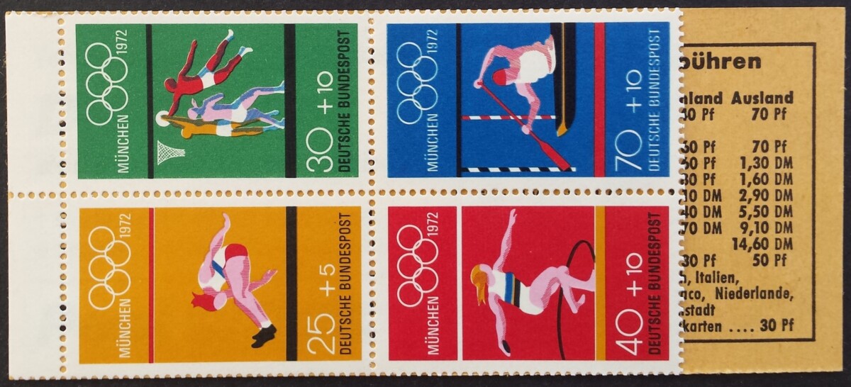 Vokietija. Kišeninė knygelė 22, MiNr 734-737 MNH**