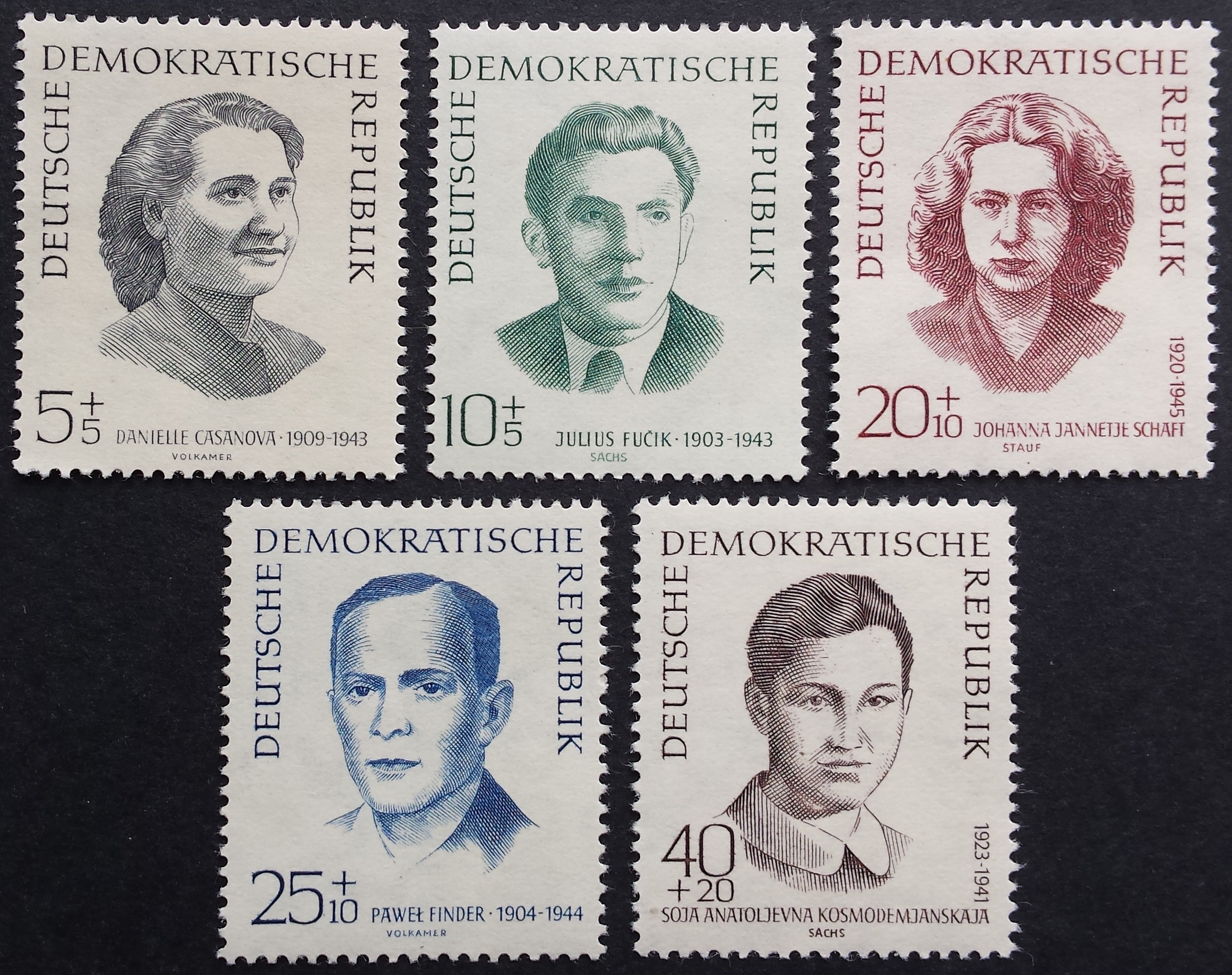 Vokietijos Demokratinė Respublika (VDR), pilna serija, MiNr 881-885 MNH**