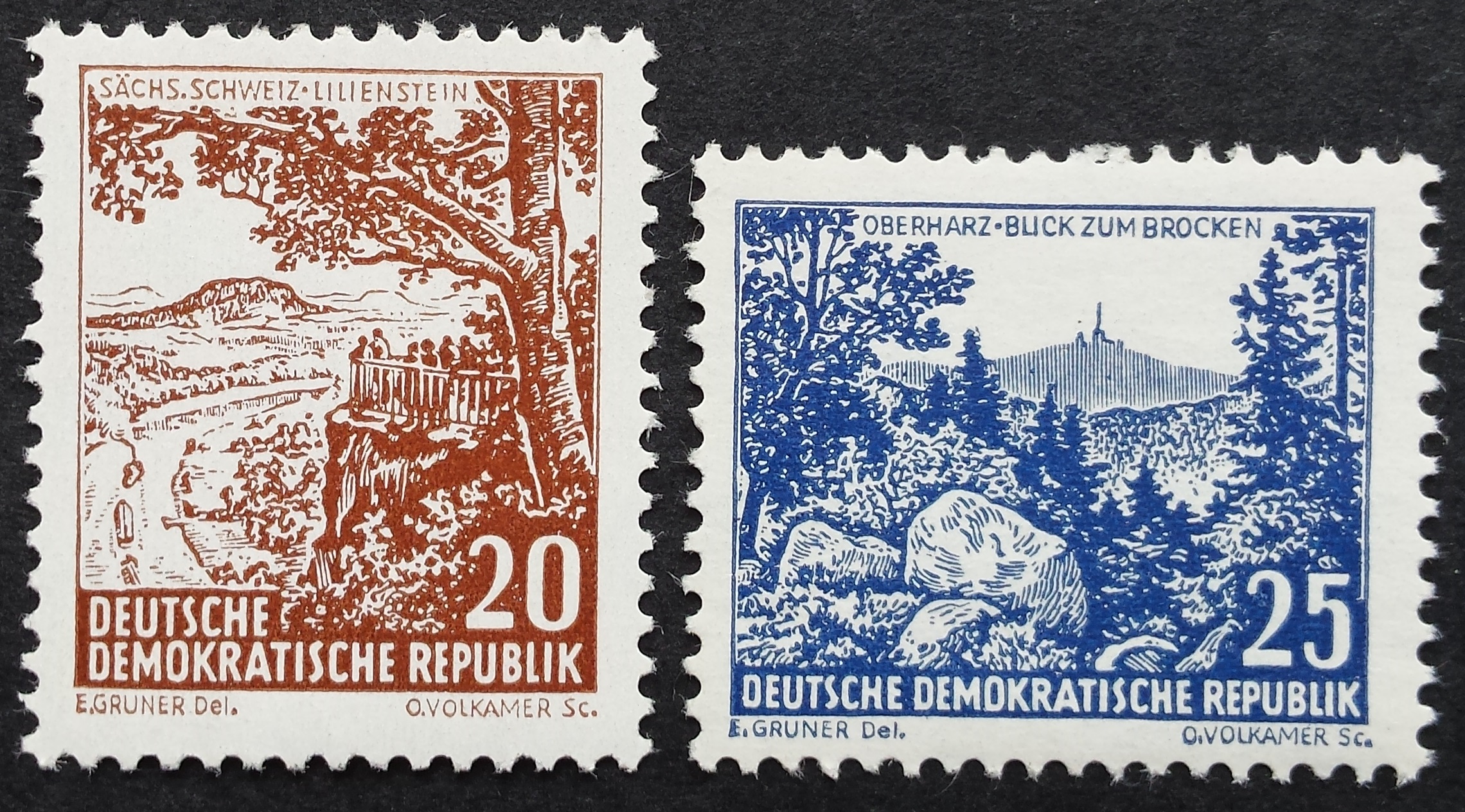 Vokietijos Demokratinė Respublika (VDR), pilna serija MiNr 815-816 MNH**