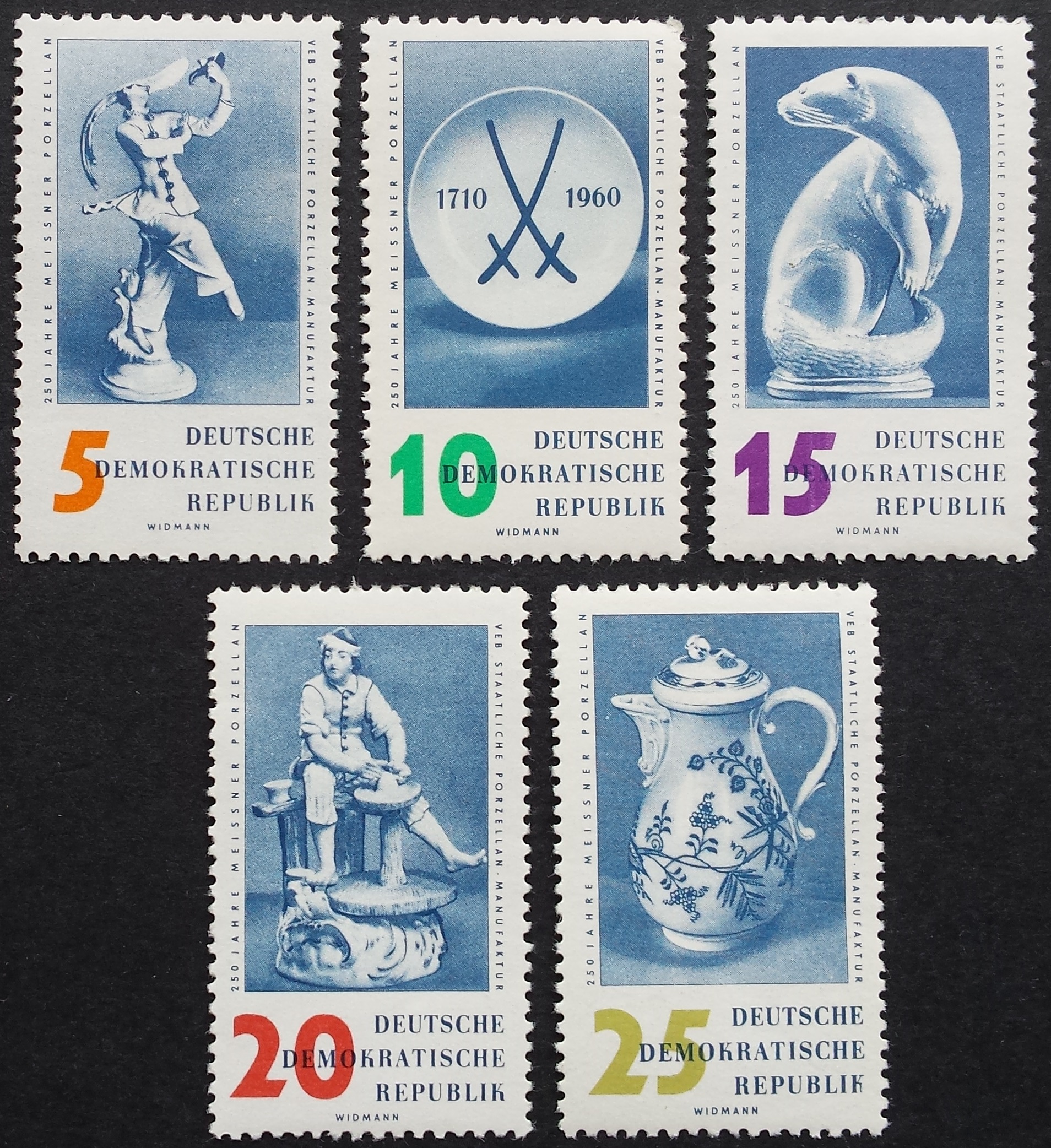  Vokietijos Demokratinė Respublika (VDR), pilna serija, MiNr 774-778 MNH**