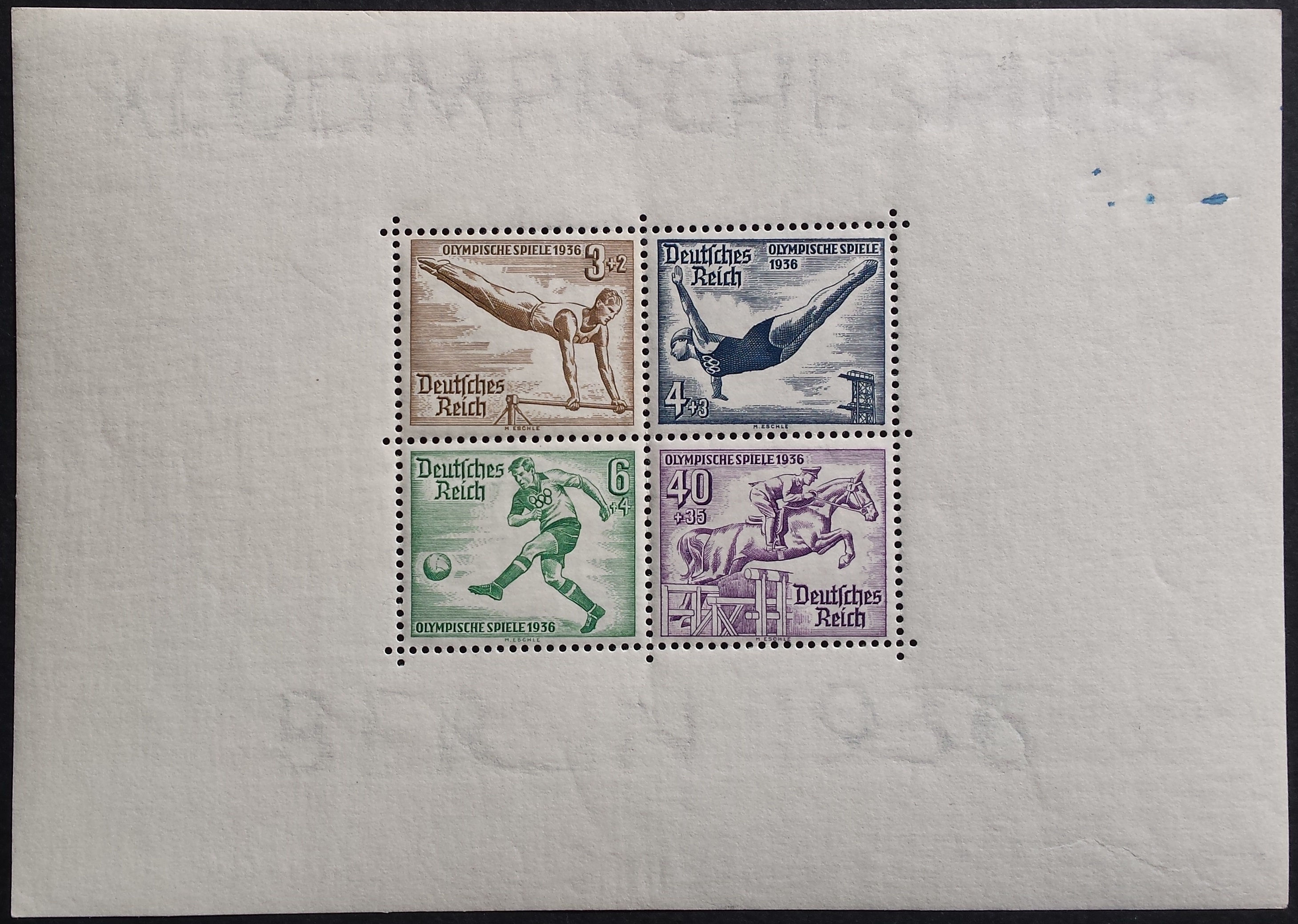 Vokietijos Reichas, Blokas 5X, MiNr 624-627 MNH**