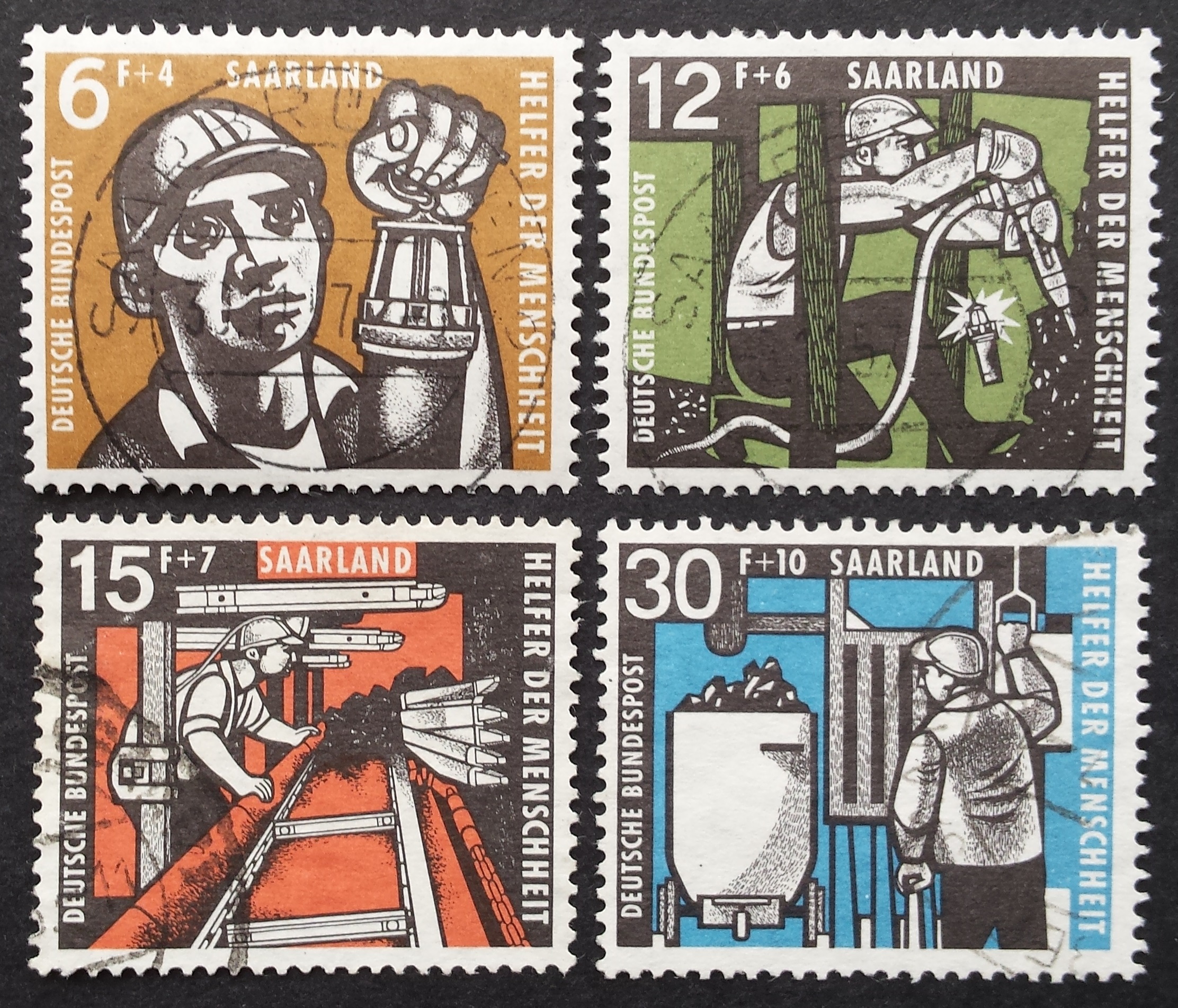 Saras, pilna serija MiNr 404-407 Used (O)