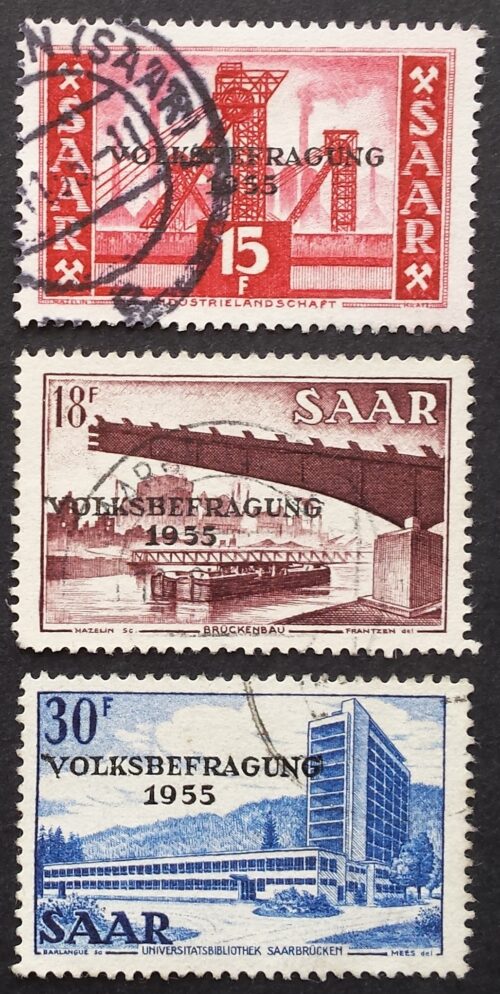 Saras, pilna serija MiNr 362-364 Used (O)