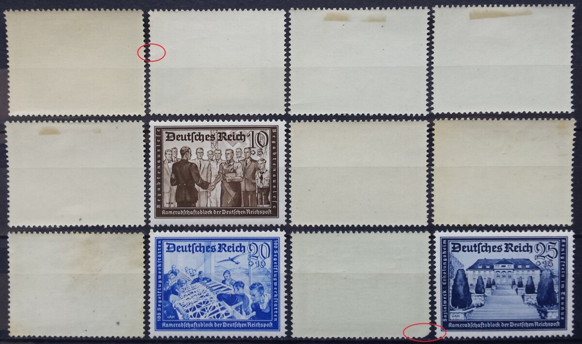 Vokietijos Reichas, pilna serija MiNr 702-713 MNH**/MLH*