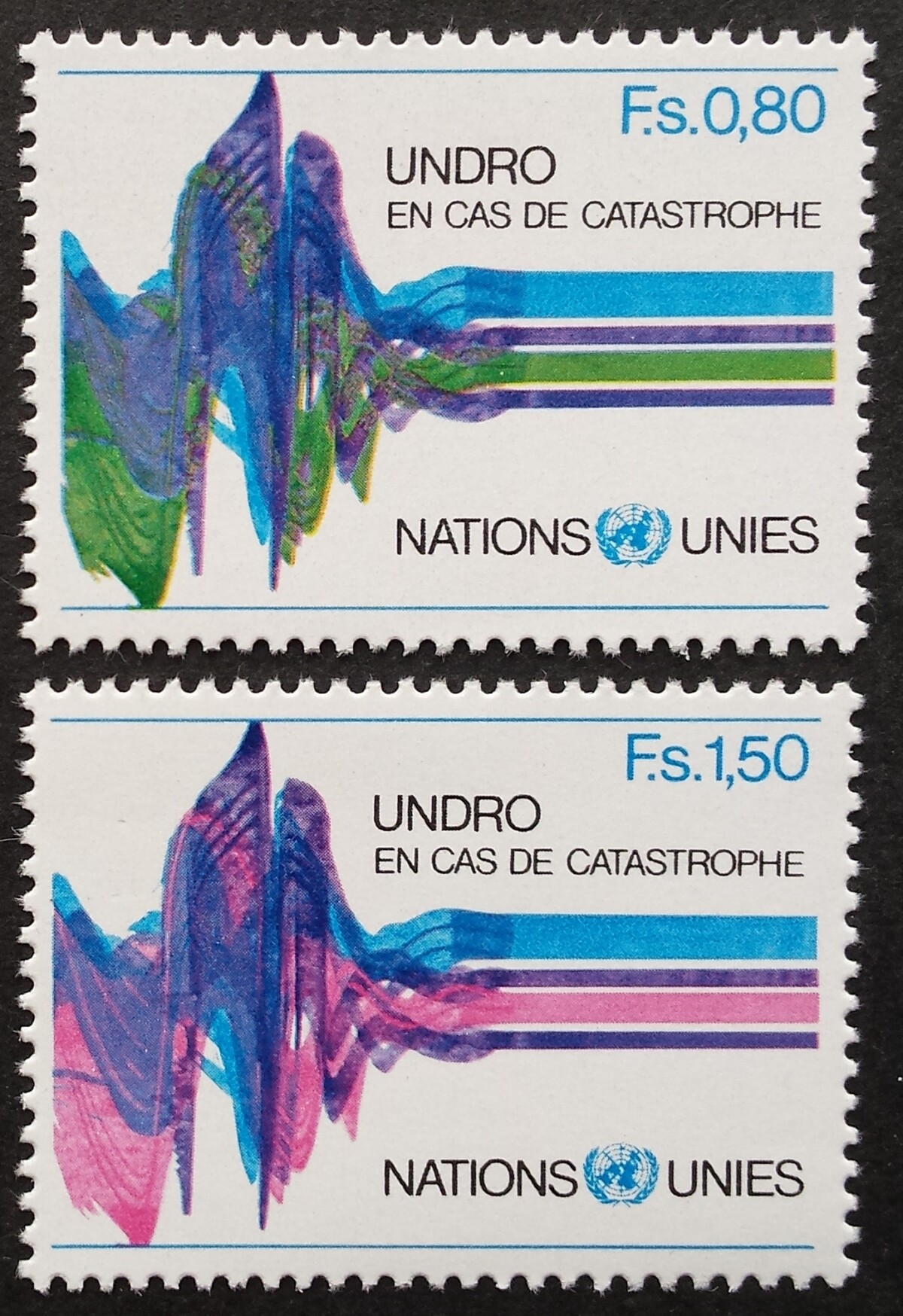 JTO, Ženevos biuras, pilna serija, MiNr 81-82 MNH**