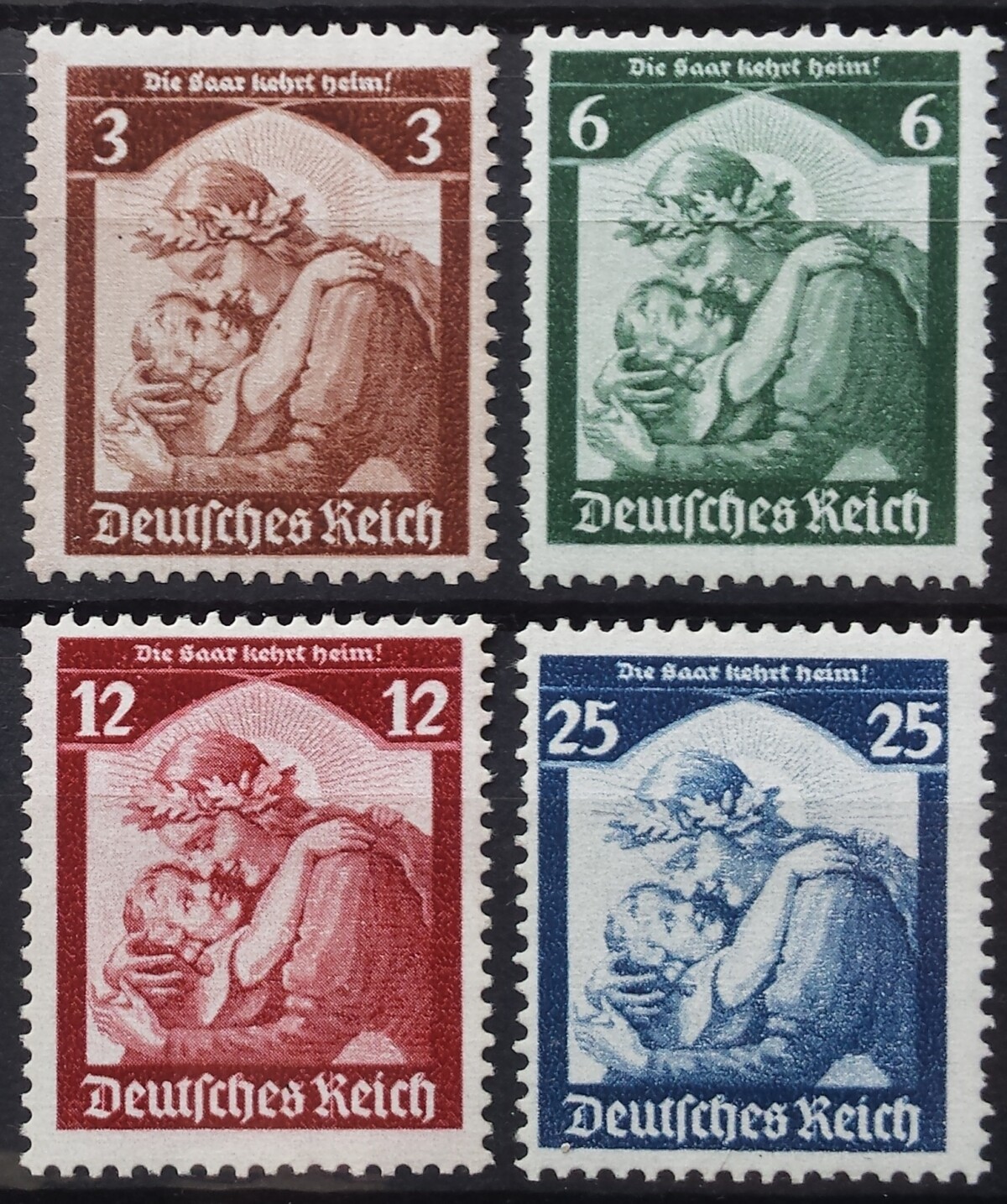 Vokietijos Reichas, pilna serija MiNr 565-568 MLH*