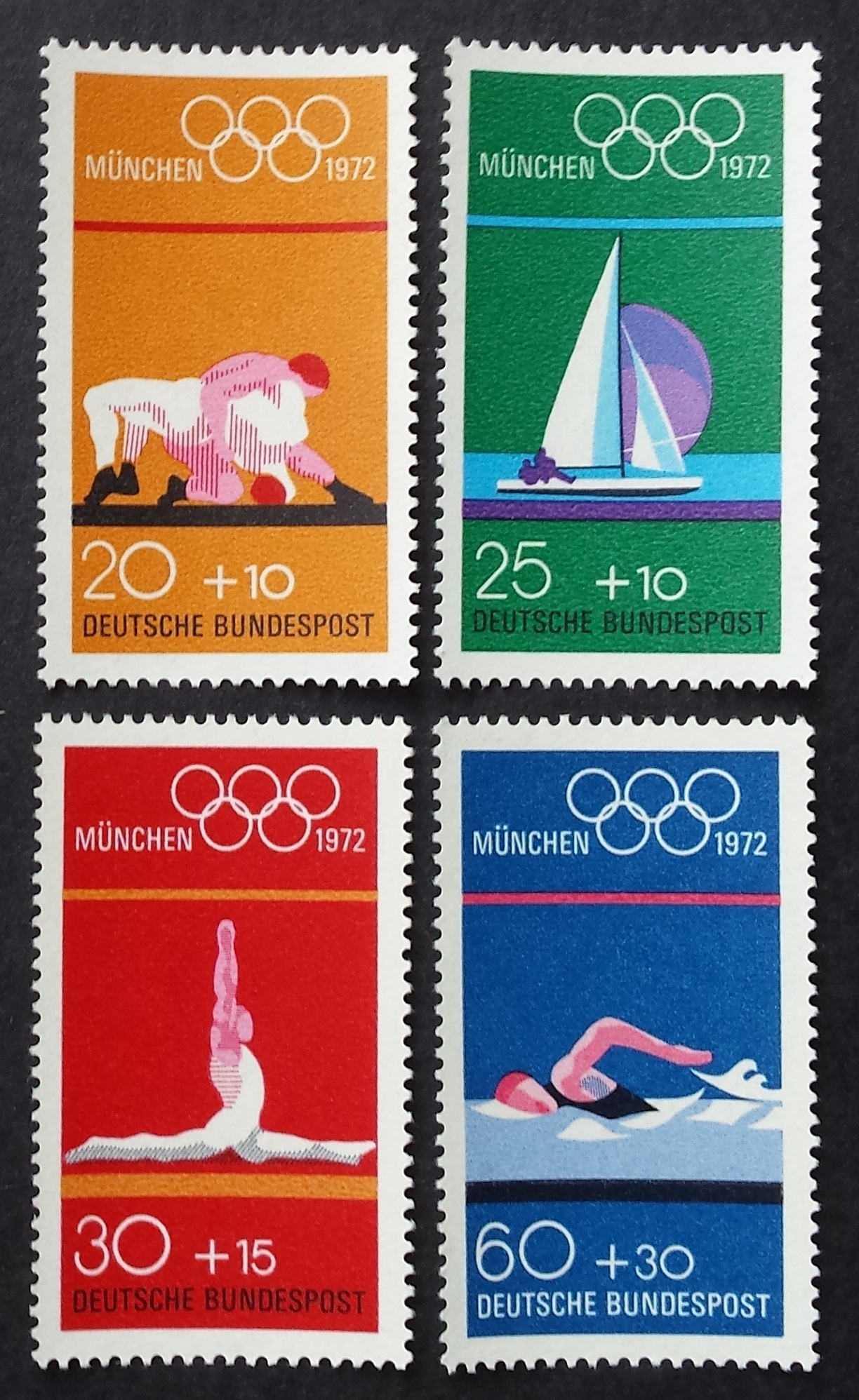 Vokietija, pilna serija, MiNr 719-722 MNH**
