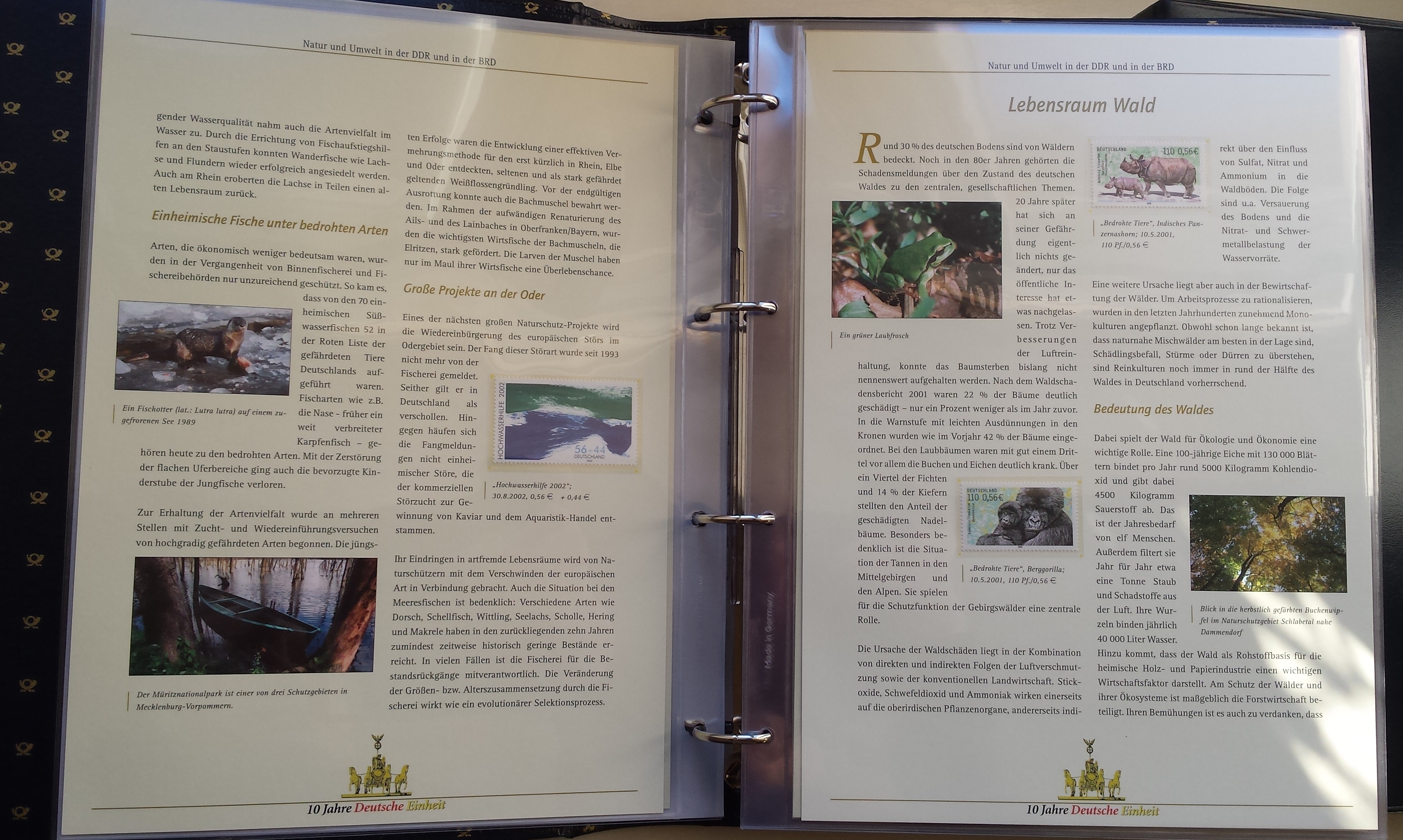 Teminė kolekcija "10 metų Vokietijos vienybei" Teminė kolekcija "10 metų Vokietijos vienybei"