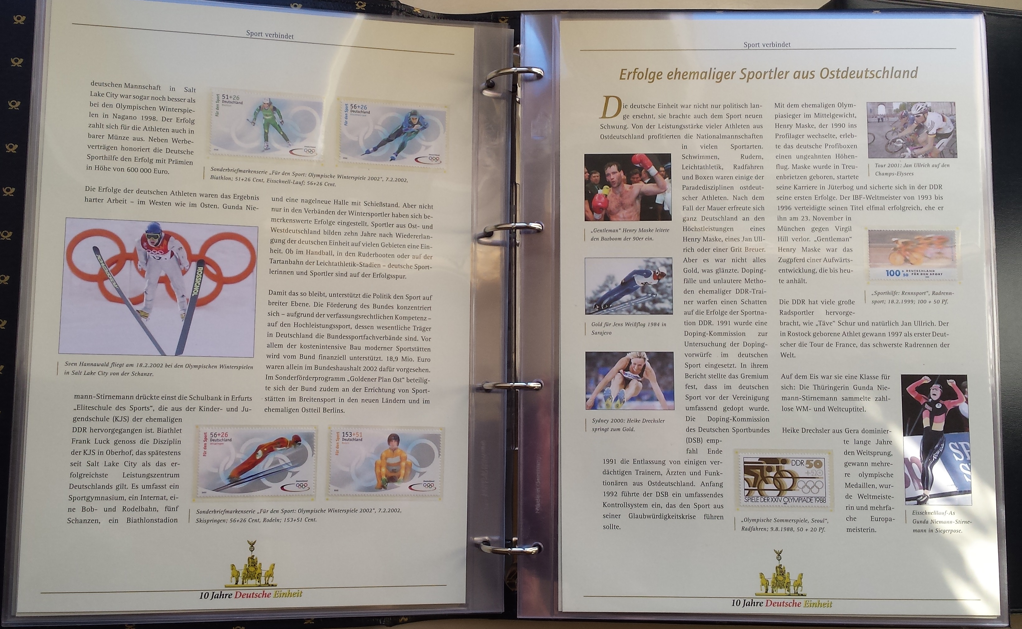 Teminė kolekcija "10 metų Vokietijos vienybei" Teminė kolekcija "10 metų Vokietijos vienybei"